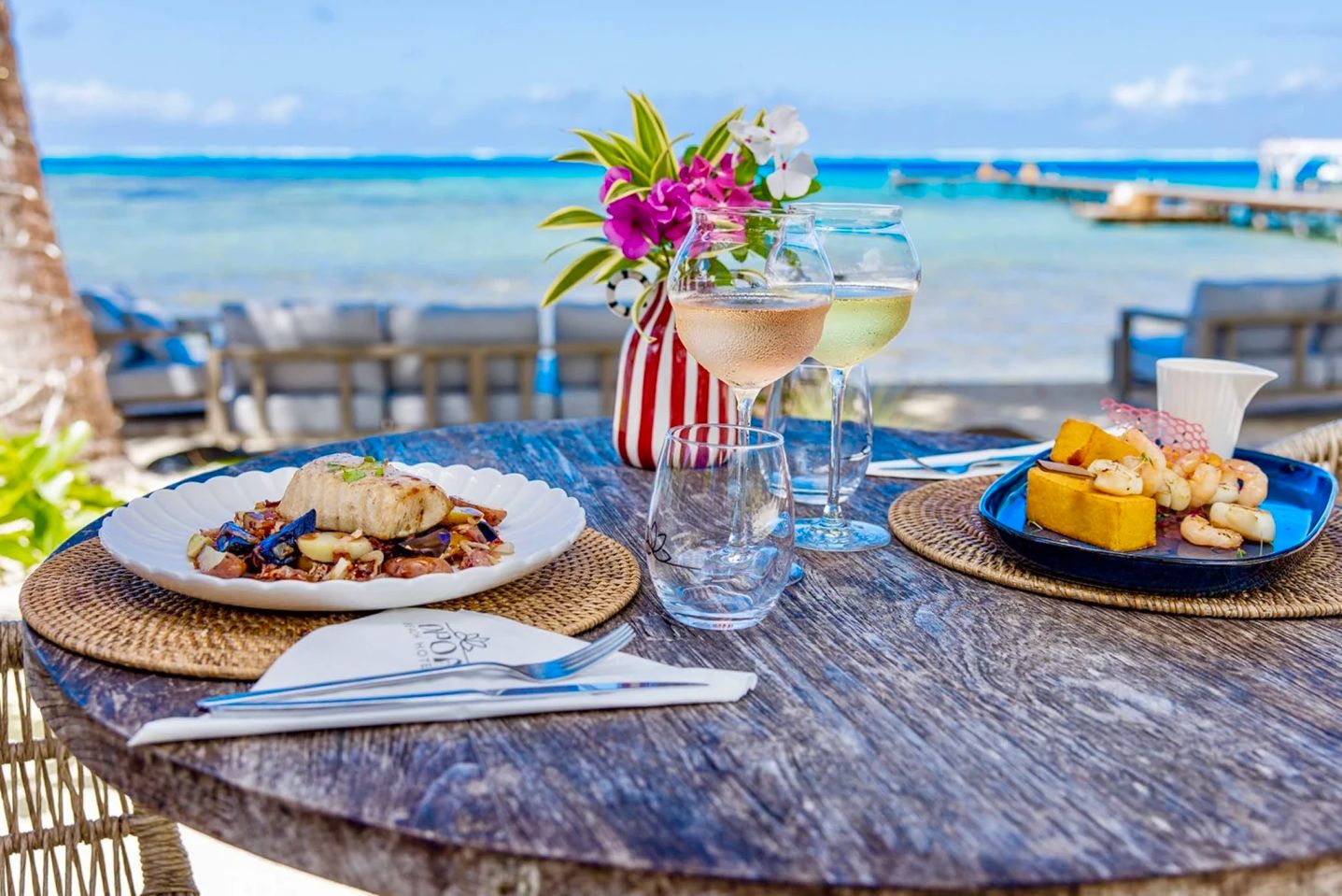 Frans Polynesie Raiatea Opoa Beach Hotel Dineren