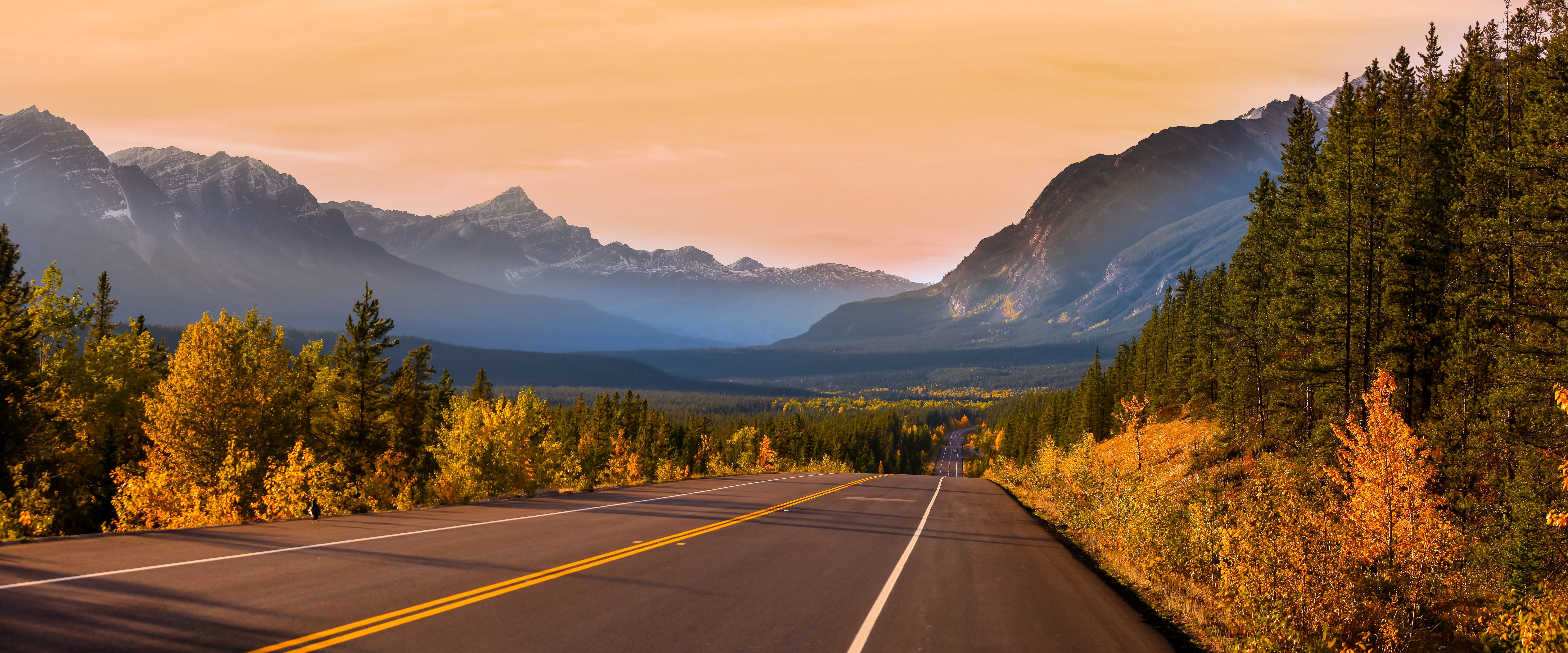 Canada-Rockies-Jasper-Icefields-Parkway-zonsondergang
