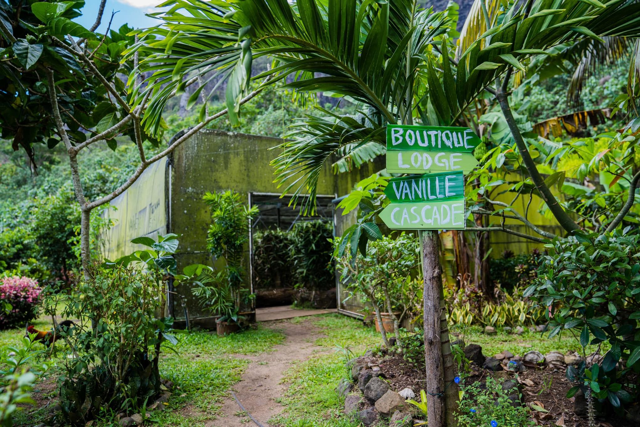 Tropical Garden op Moorea in Frans-Polynesie
