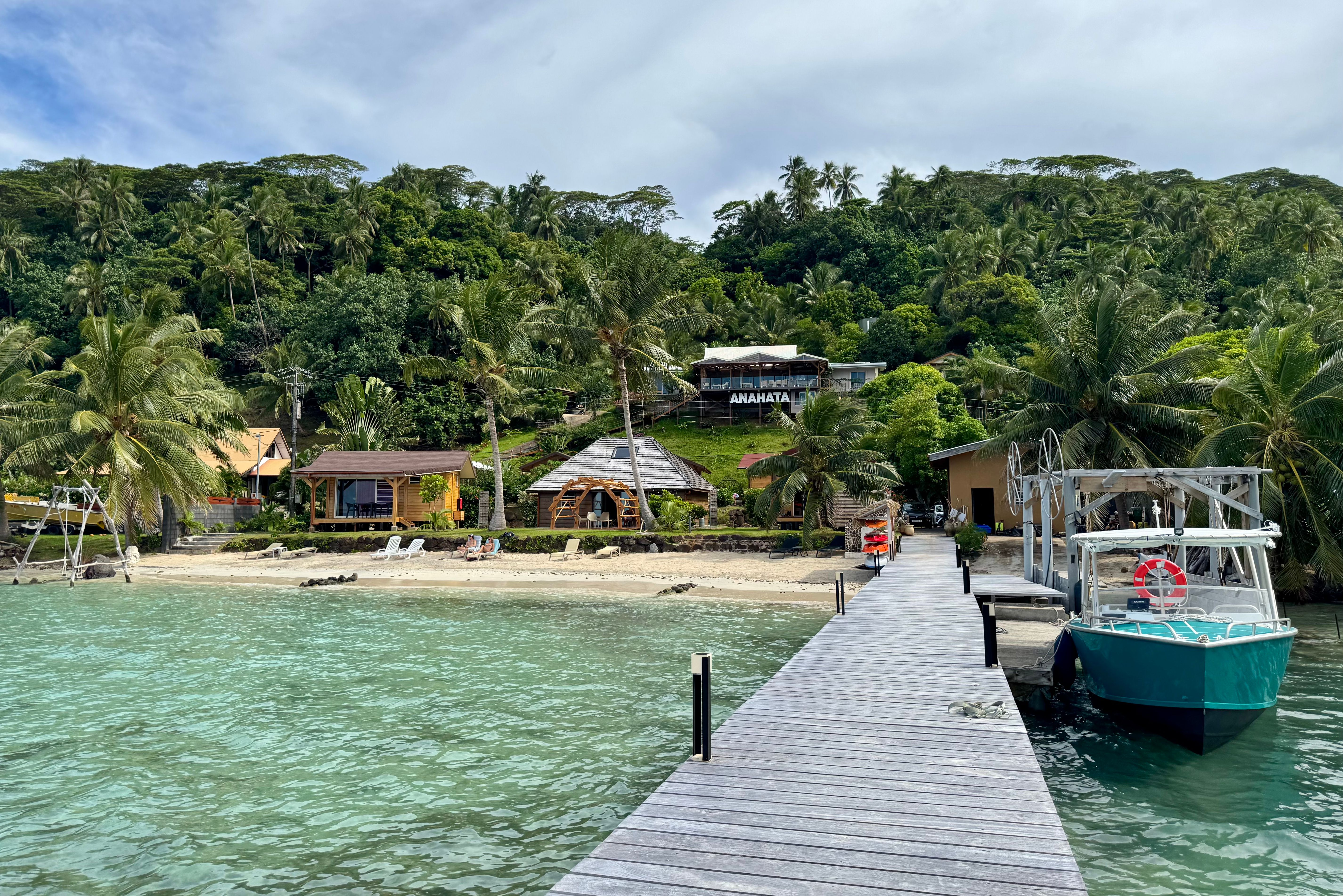 Frans-Polynesie Tahaa Pension Anahata Aankomst