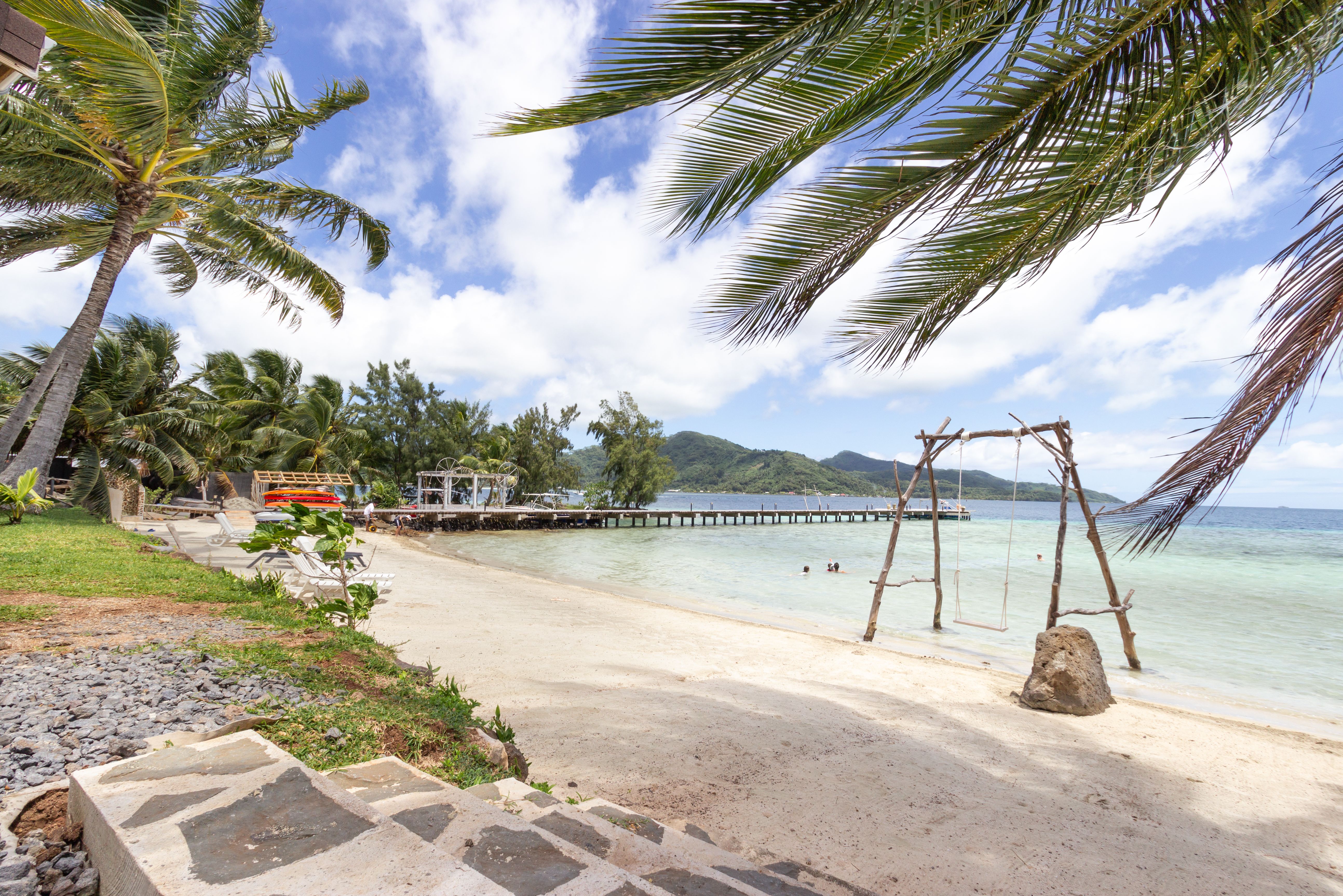 Frans-Polynesie Tahaa Pension Anahata Strand