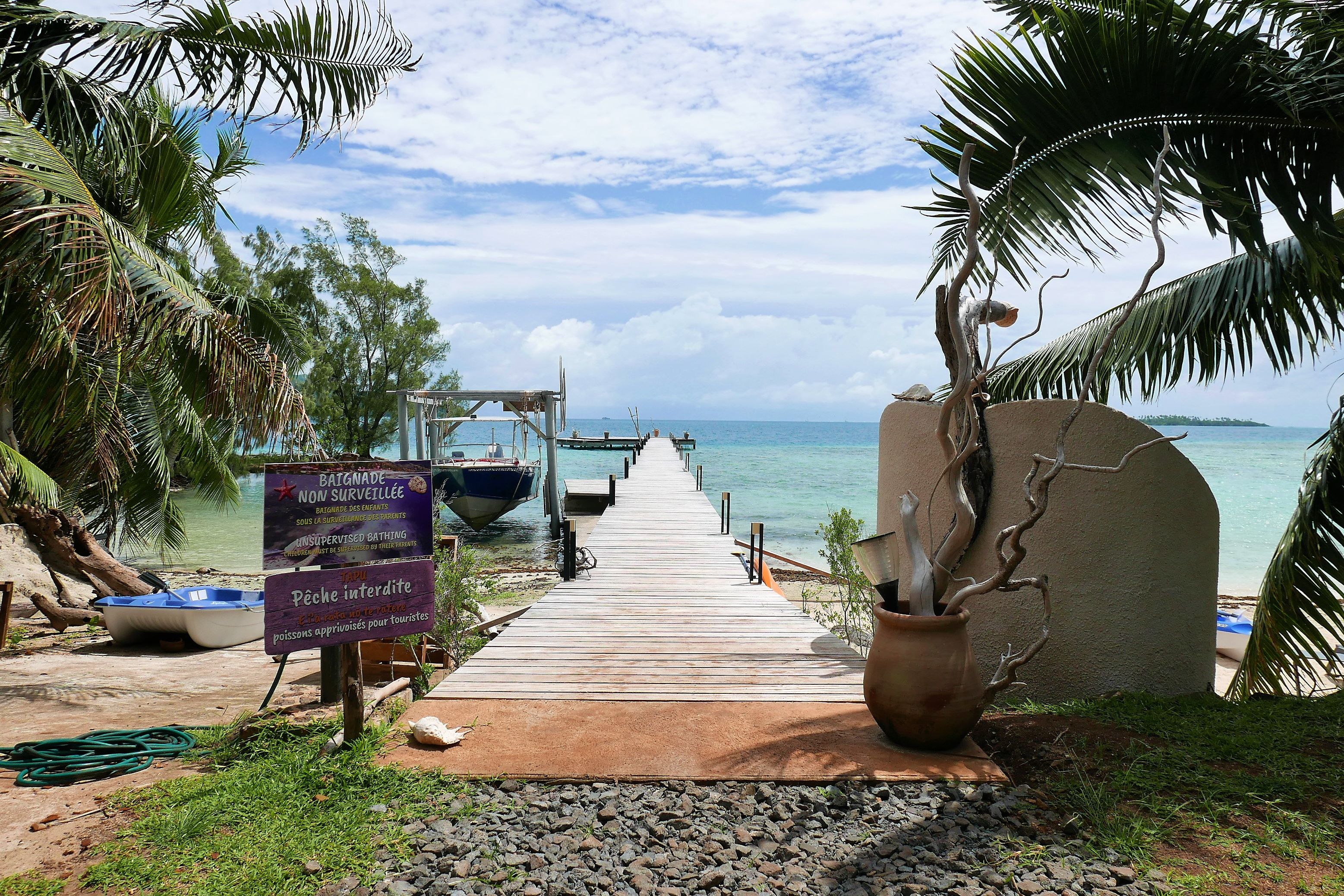 Frans-Polynesie Tahaa Pension Anahata Aankomst