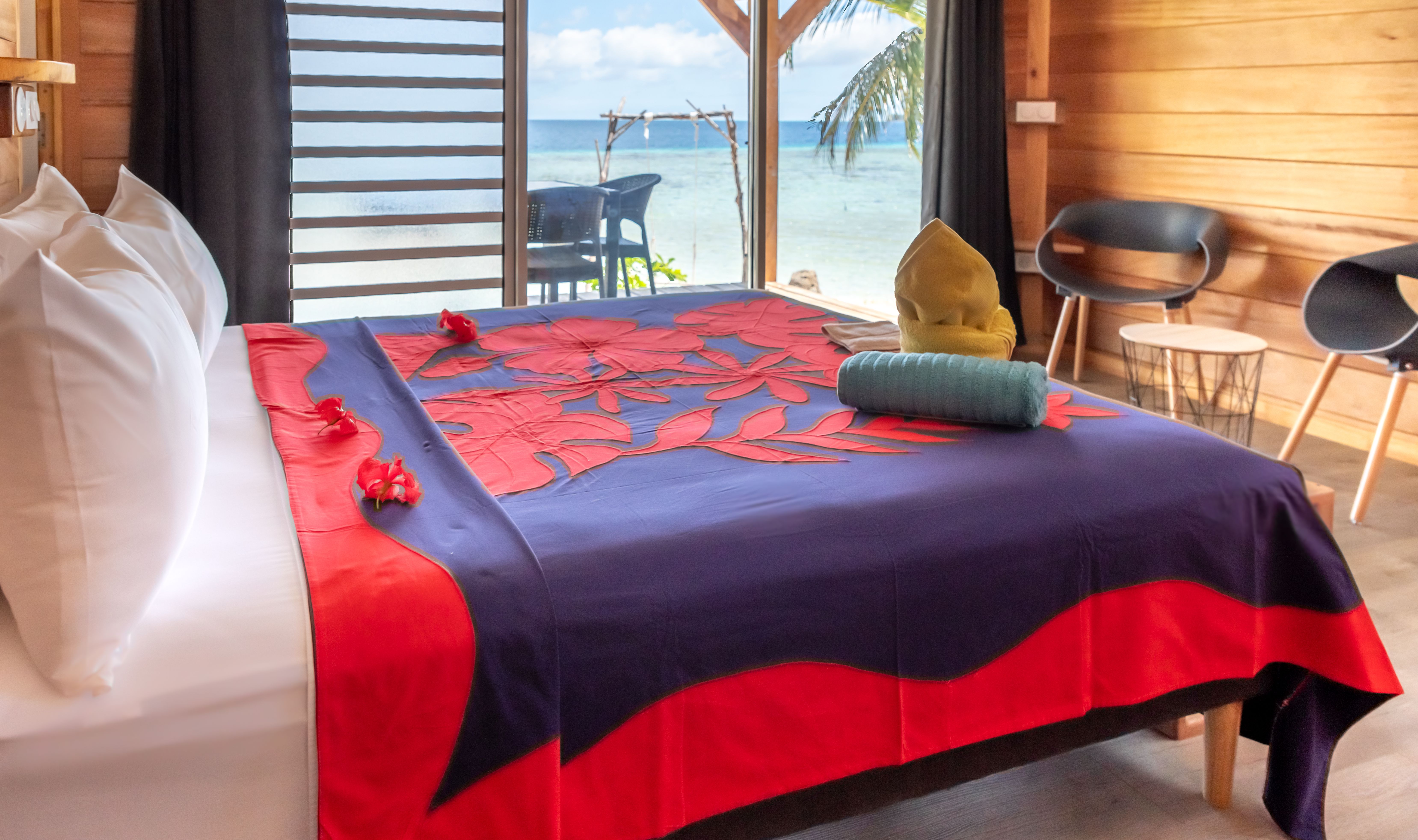 Frans-Polynesie Tahaa Pension Anahata Garden Bungalow Patio