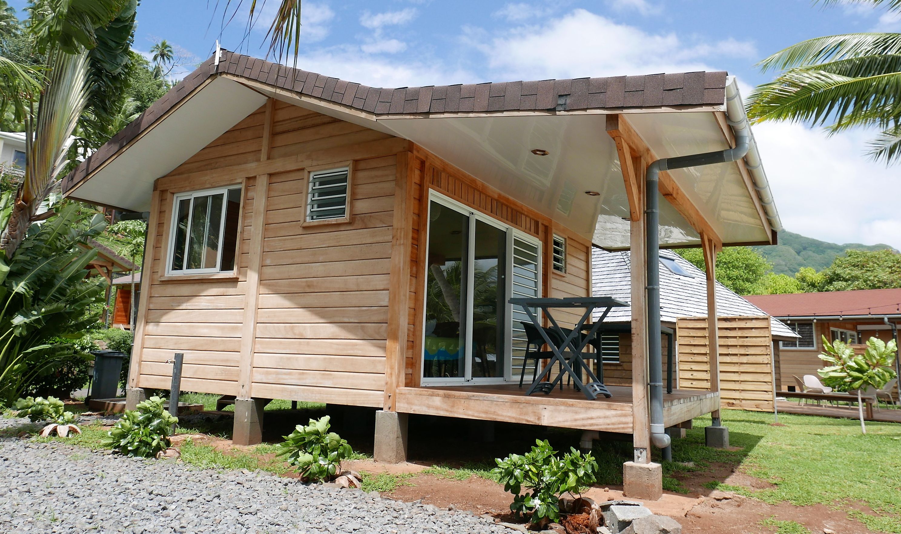 Frans-Polynesie Tahaa Pension Anahata Garden Bungalow Patio