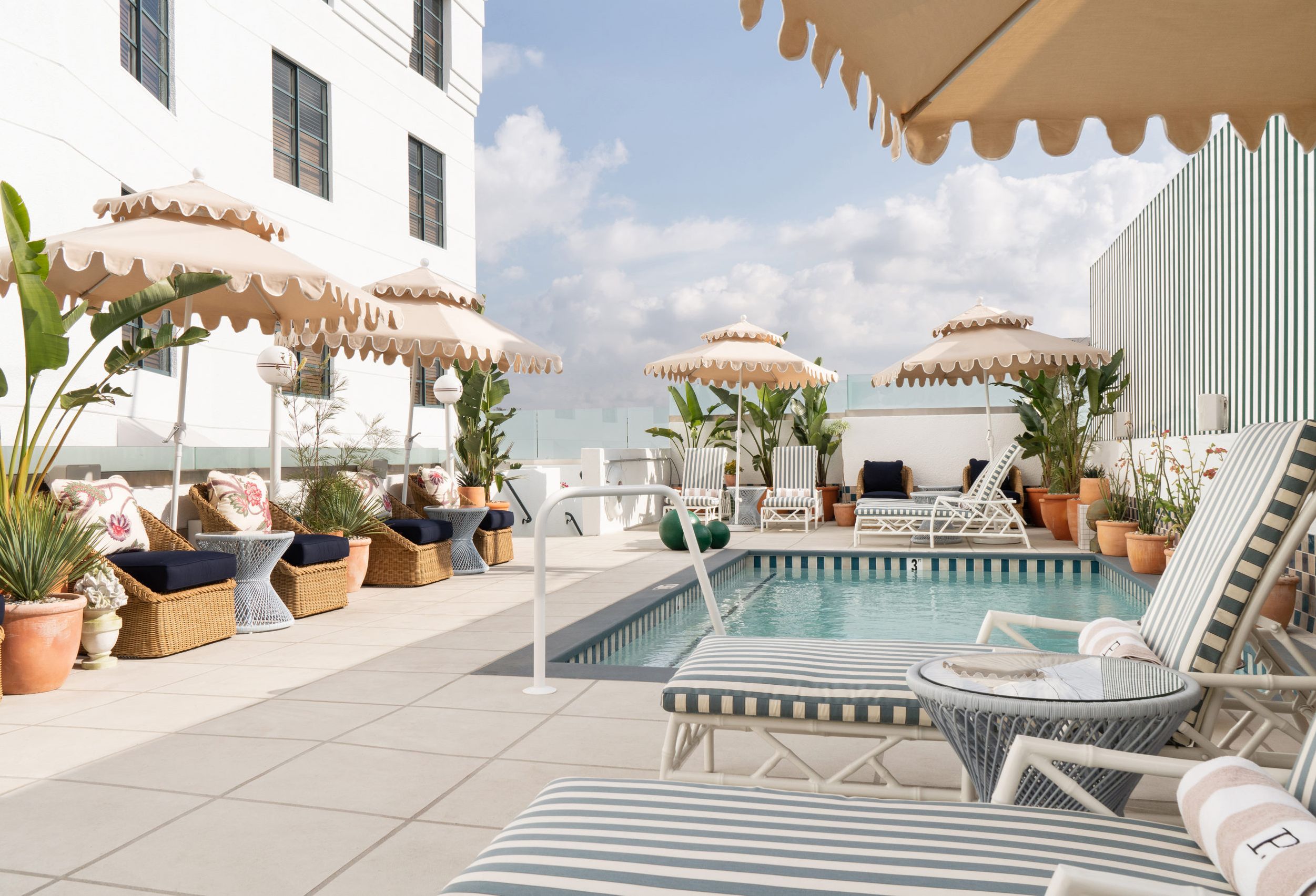 Amerika Los Angeles Palihouse West Hollywood Zwembad