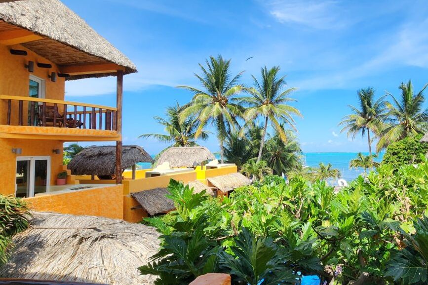 Belize Caye Caulker Seaside Cabanas Uitzicht