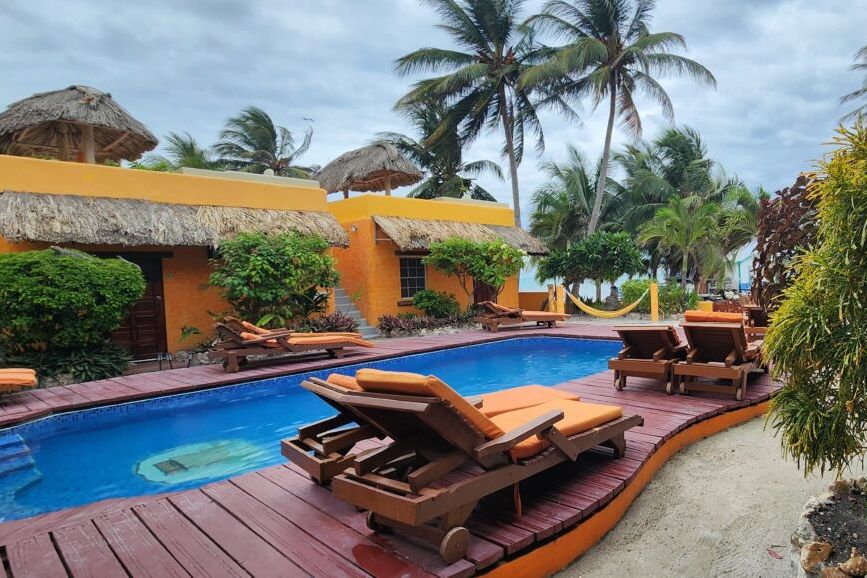 Belize Caye Caulker Seaside Cabana Zwembad