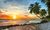 Barbados-Zonsondergang-Strand