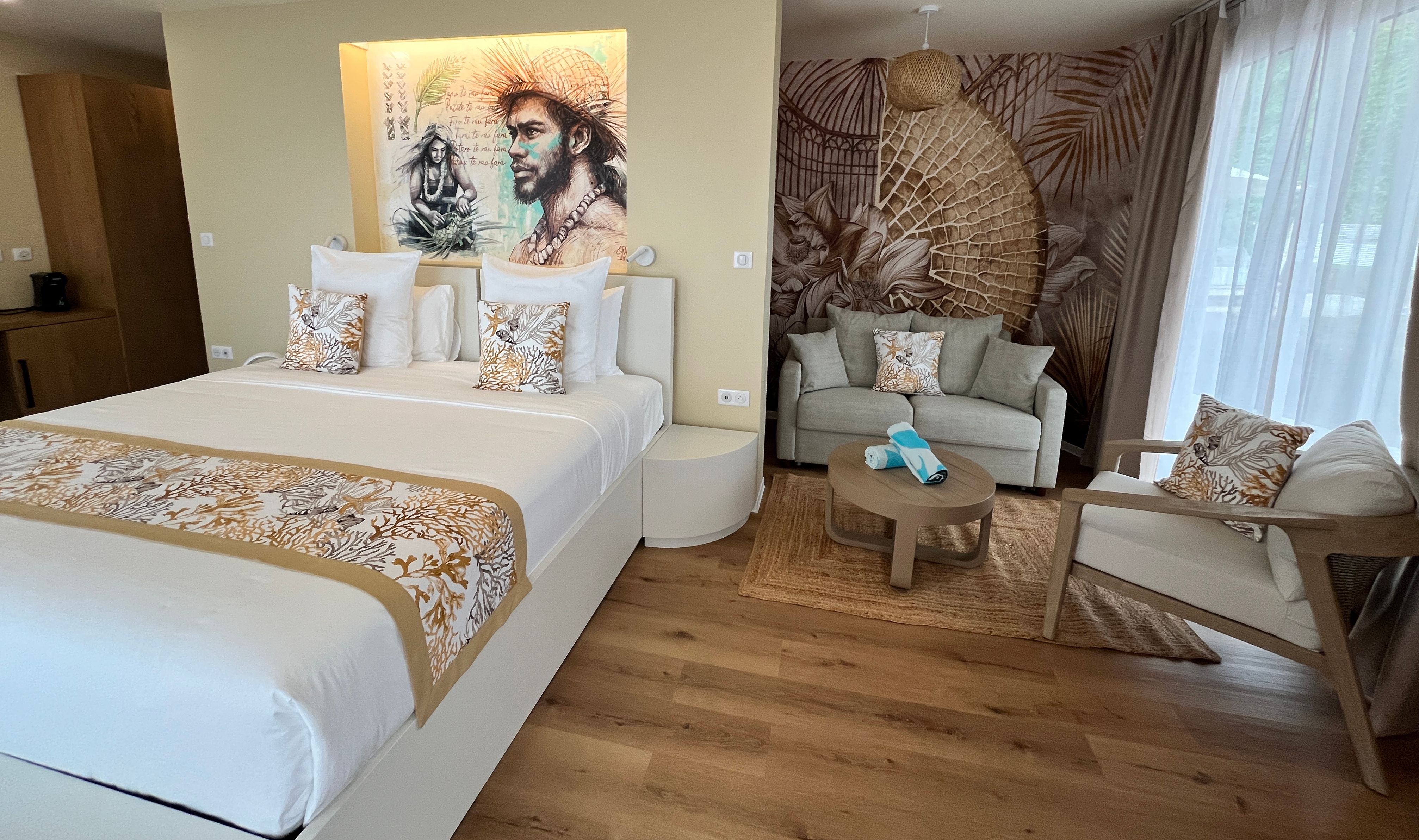 Frans-Polynesie Raiatea Apatoa Beach Garden Village Troca Garden Bungalow