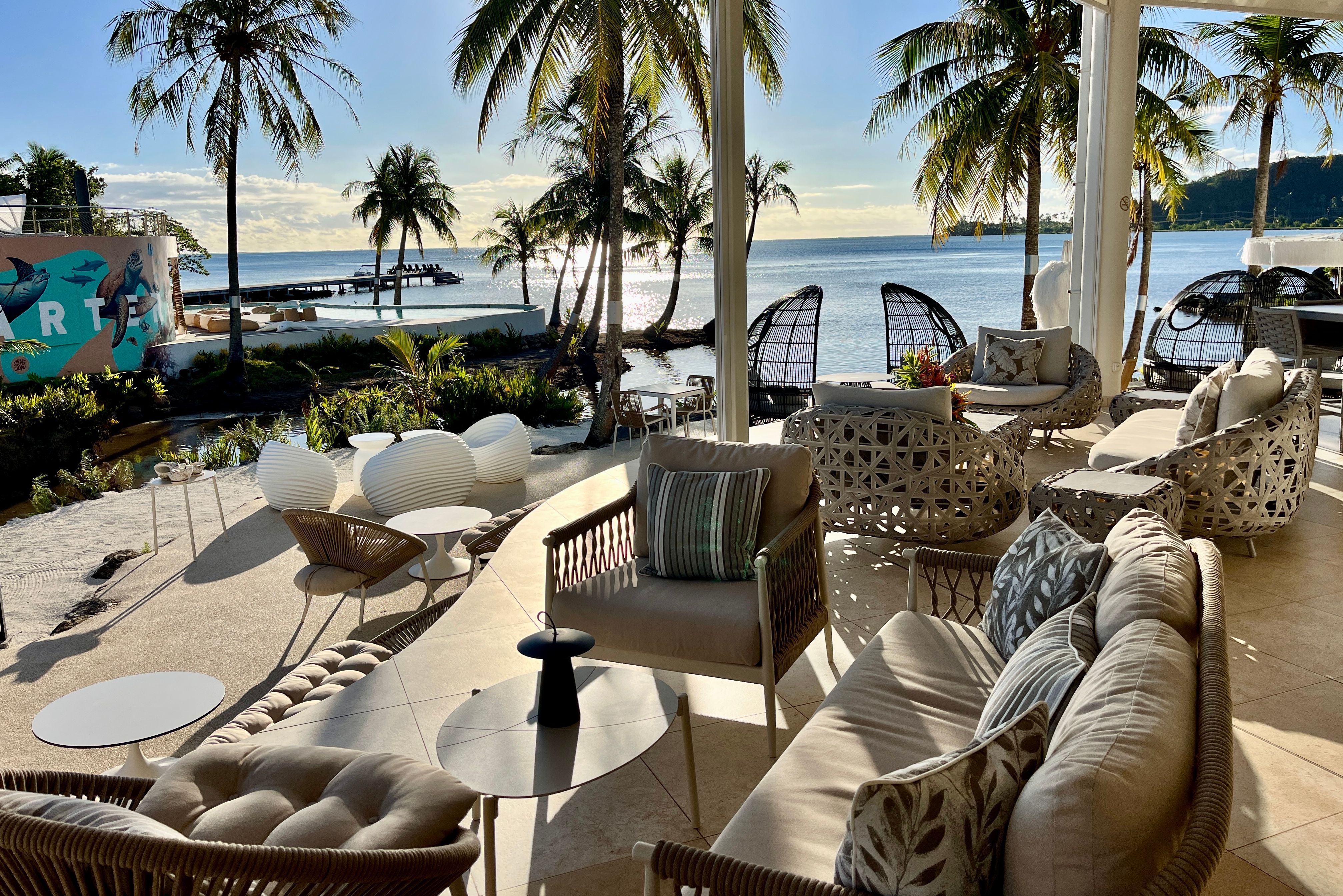 Frans-Polynesie Raiatea Apatoa Beach Garden Village Bar