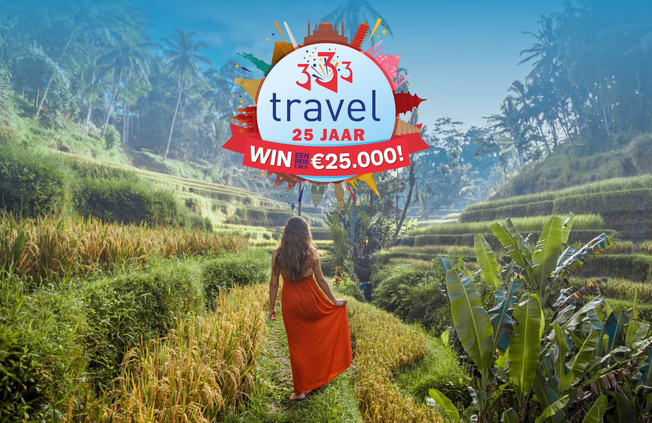 25 jaar 333travel jubileumactie