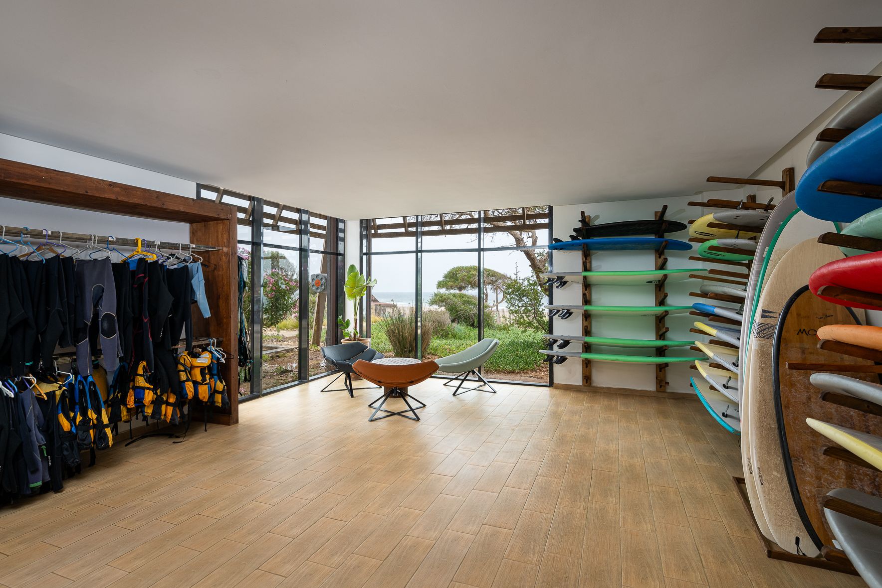 Surf school in het hotel