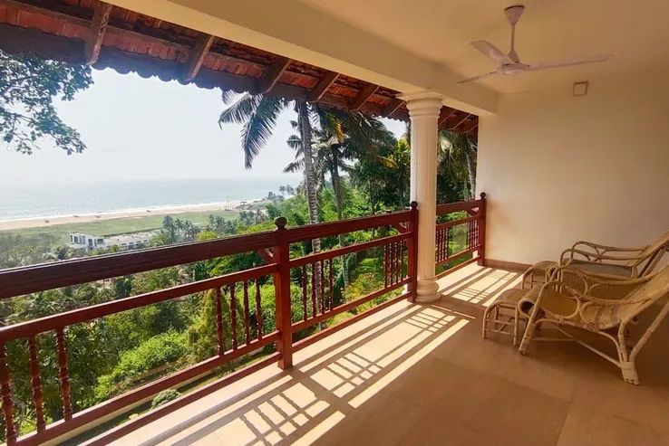 Travancore Heritage Kovalam kame met zeezicht