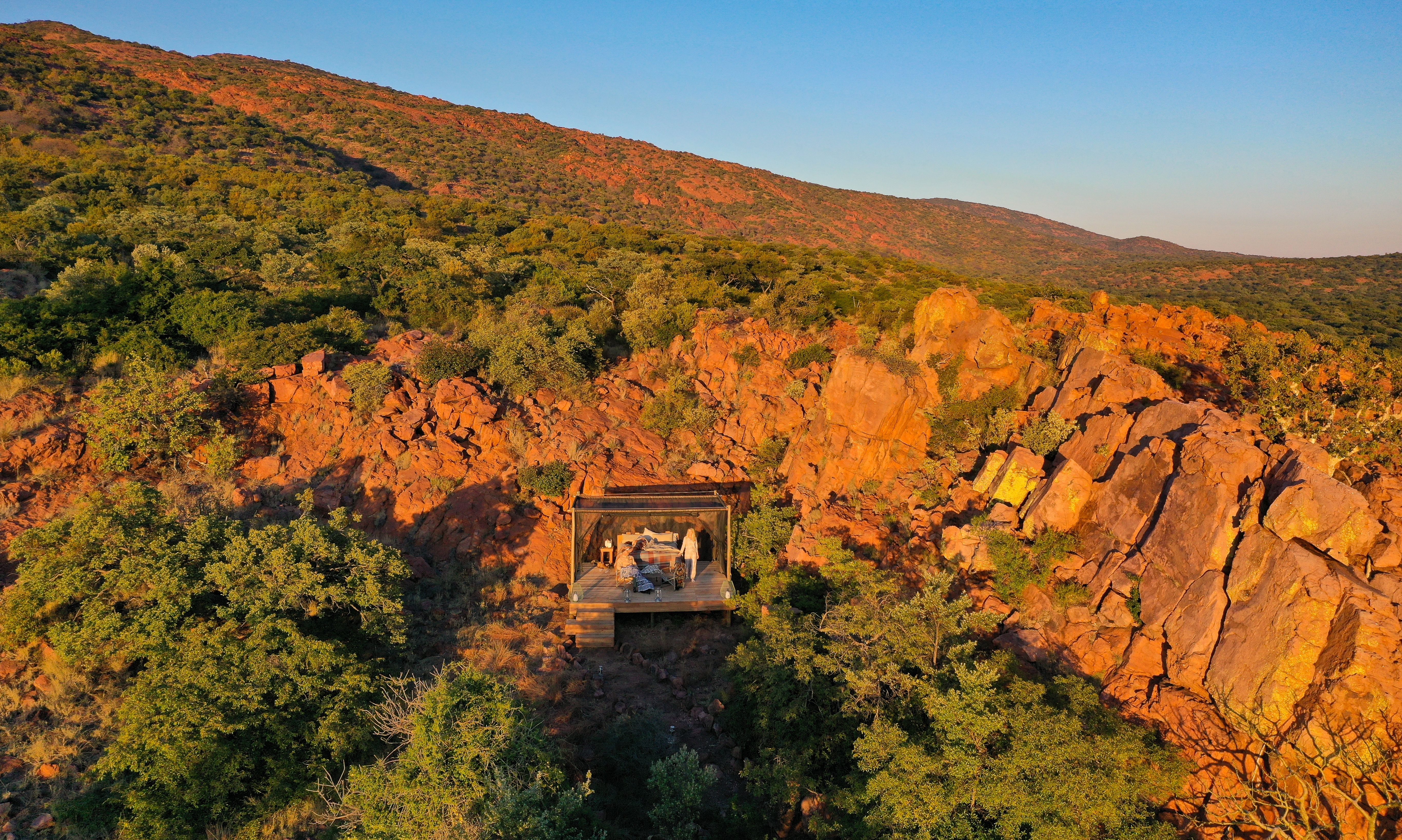 Zuid-Afrika-Limpopo-Few-and-Far-Luvhondo-Natuur-Omgeving-Ochtend