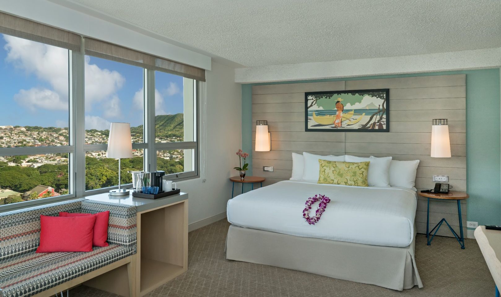Amerika Hawaii Waikiki Beach Queen Kapiolani Hotel City View Kamer