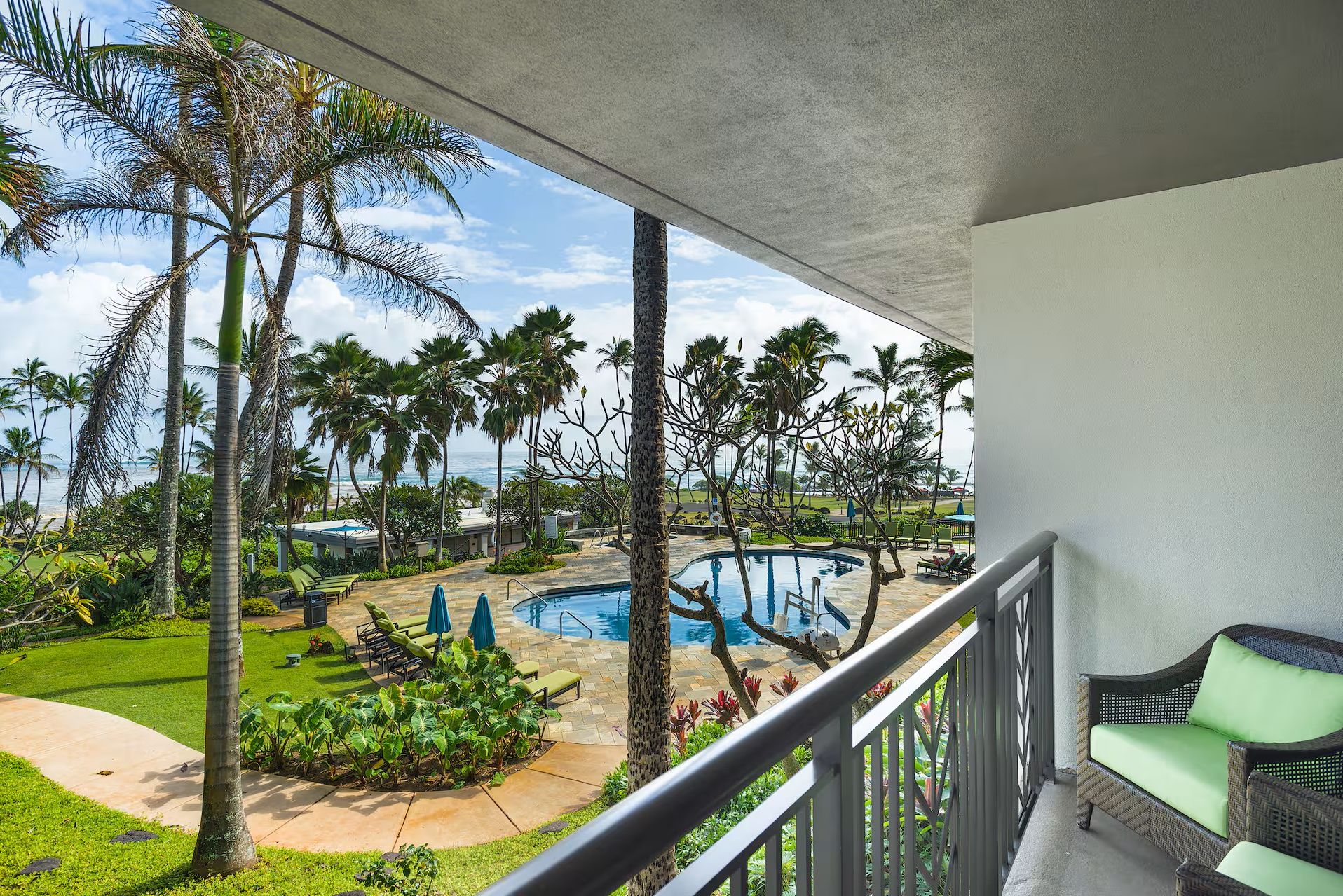 amerika hawaii hilton garden inn kauai wailua bay balkon