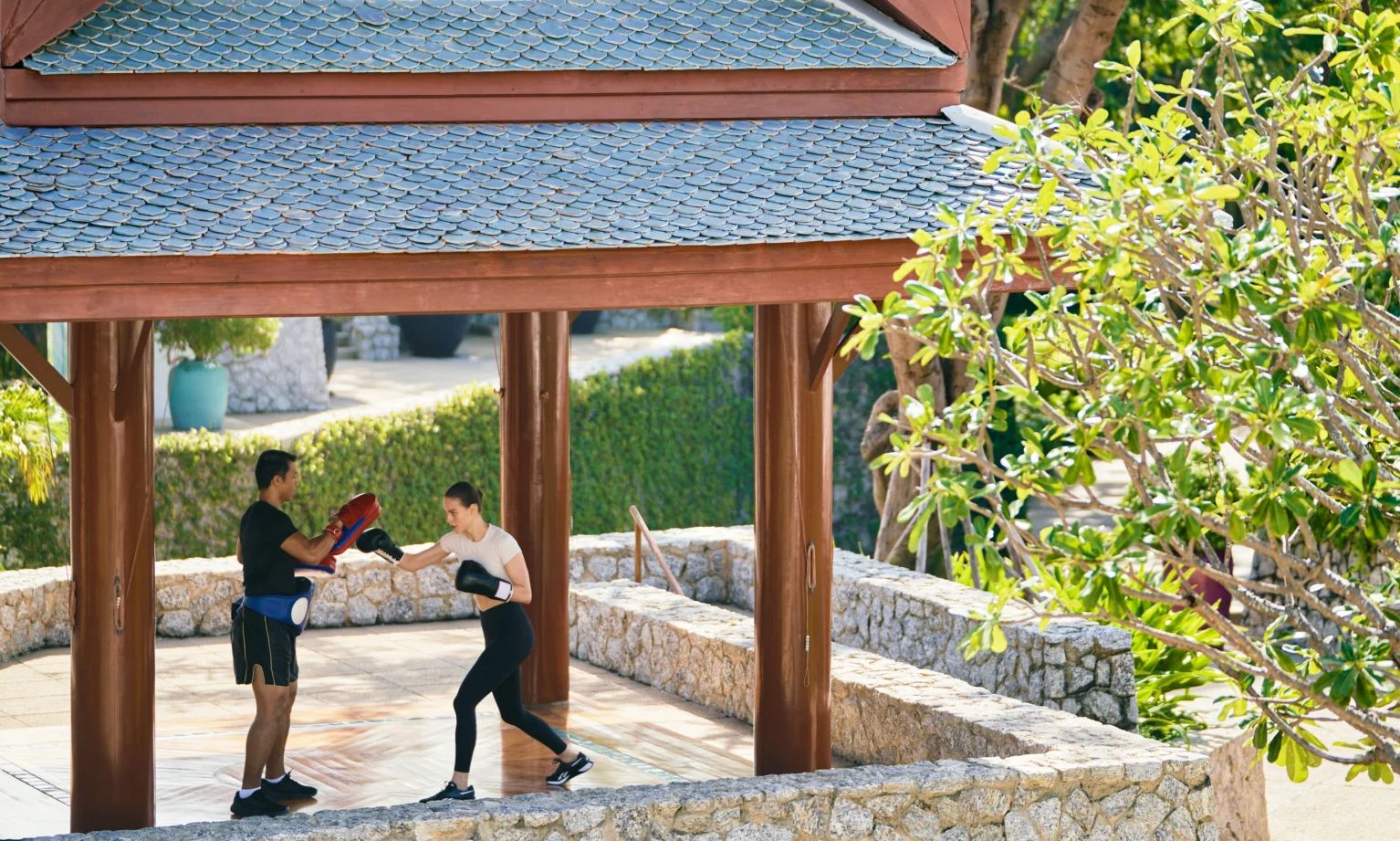 Thailand-Hua-Hin-Chiva-Som-Kick-Boxen
