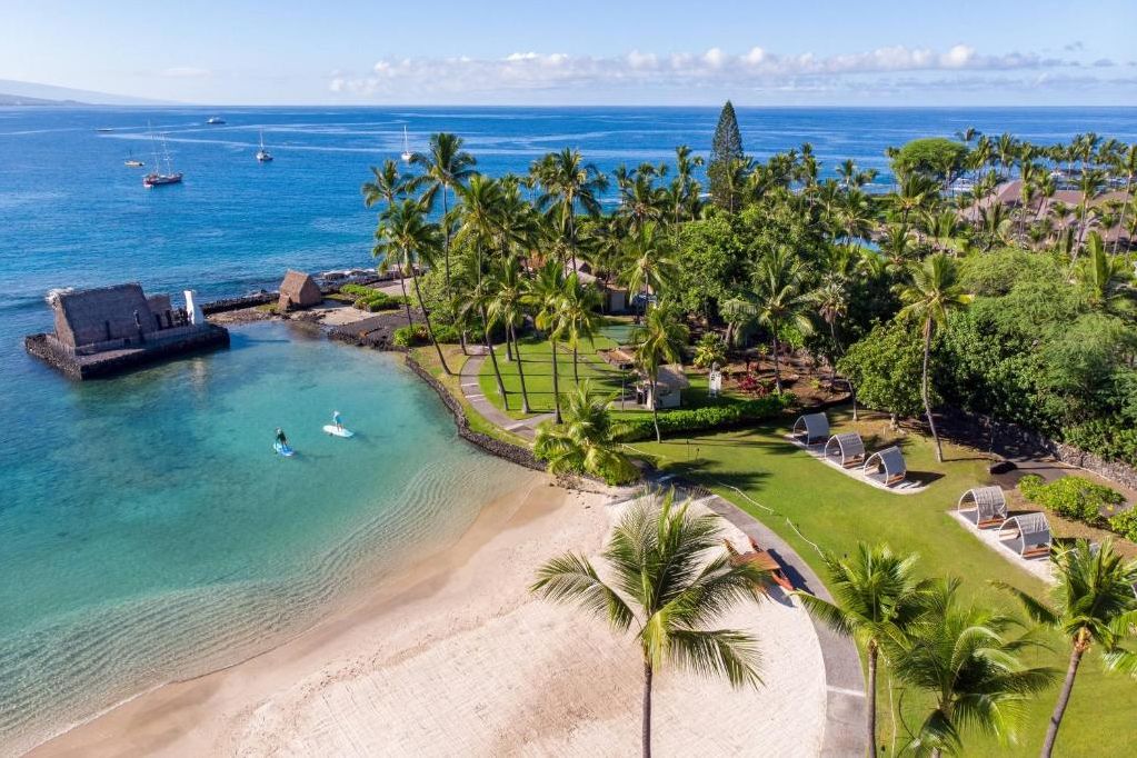 amerika hawaii courtyard king kamehameha kona beach baai