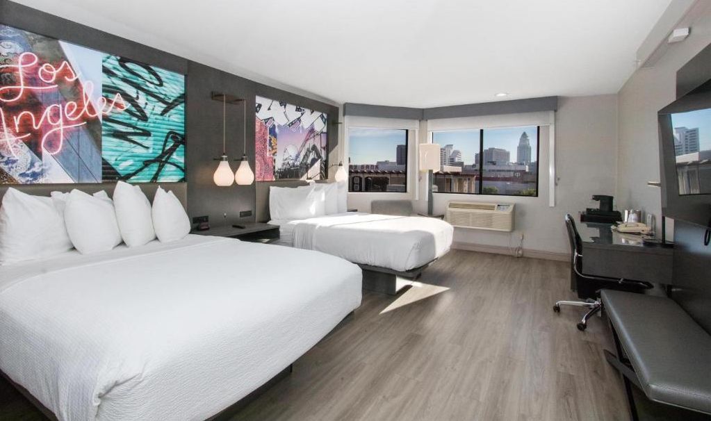 Amerika Los Angeles Aiden Dragon Gate Inn 2 Queen Bedded Kamer