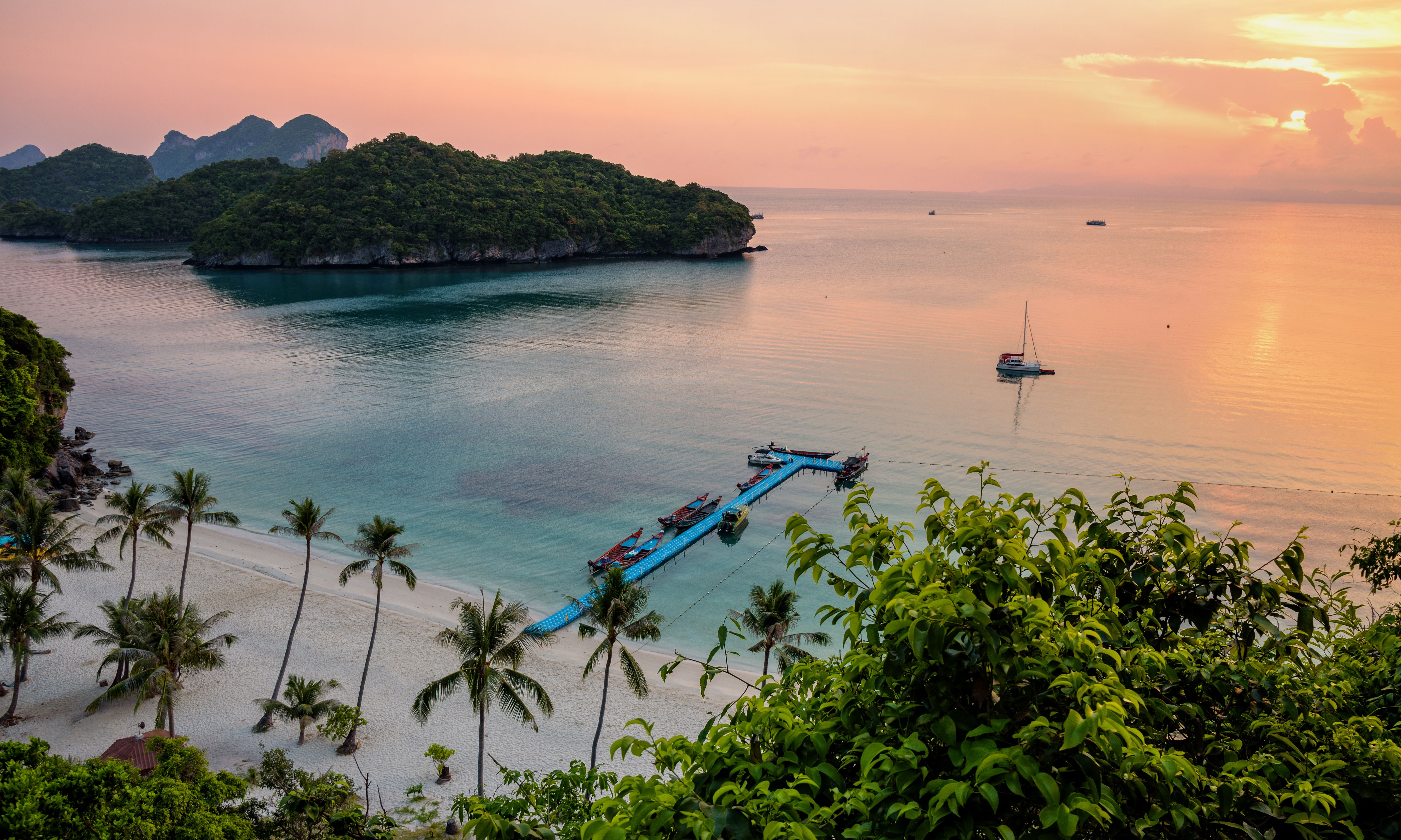 Thailand-Koh-Samui-Angthong-National-Park-zonsondergang