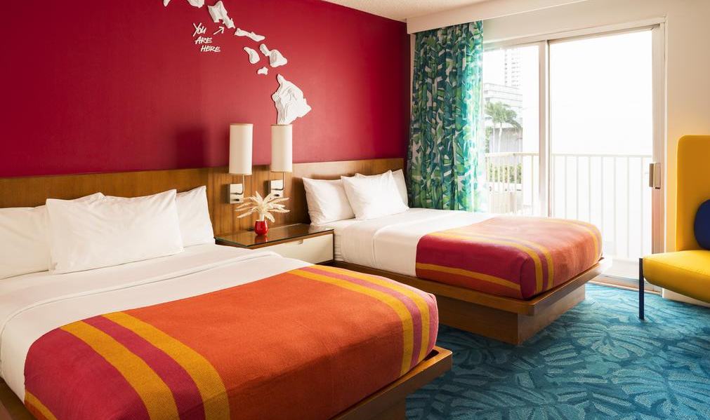 Hotel Shoreline Waikiki kamers op Hawaii