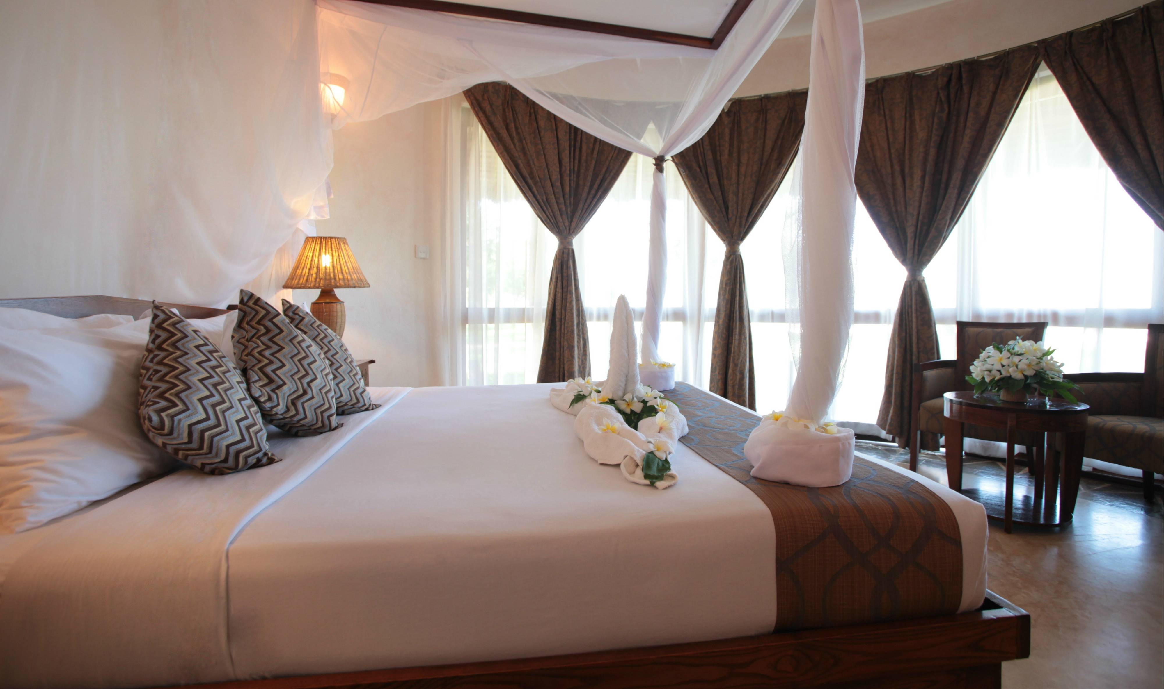 Superior Seafront kamer in het Ocean Paradise Resort op Zanzibar