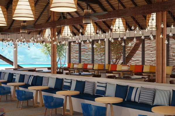 Restaurant vanCinnamon Hakuraa Huraa resort op de Malediven