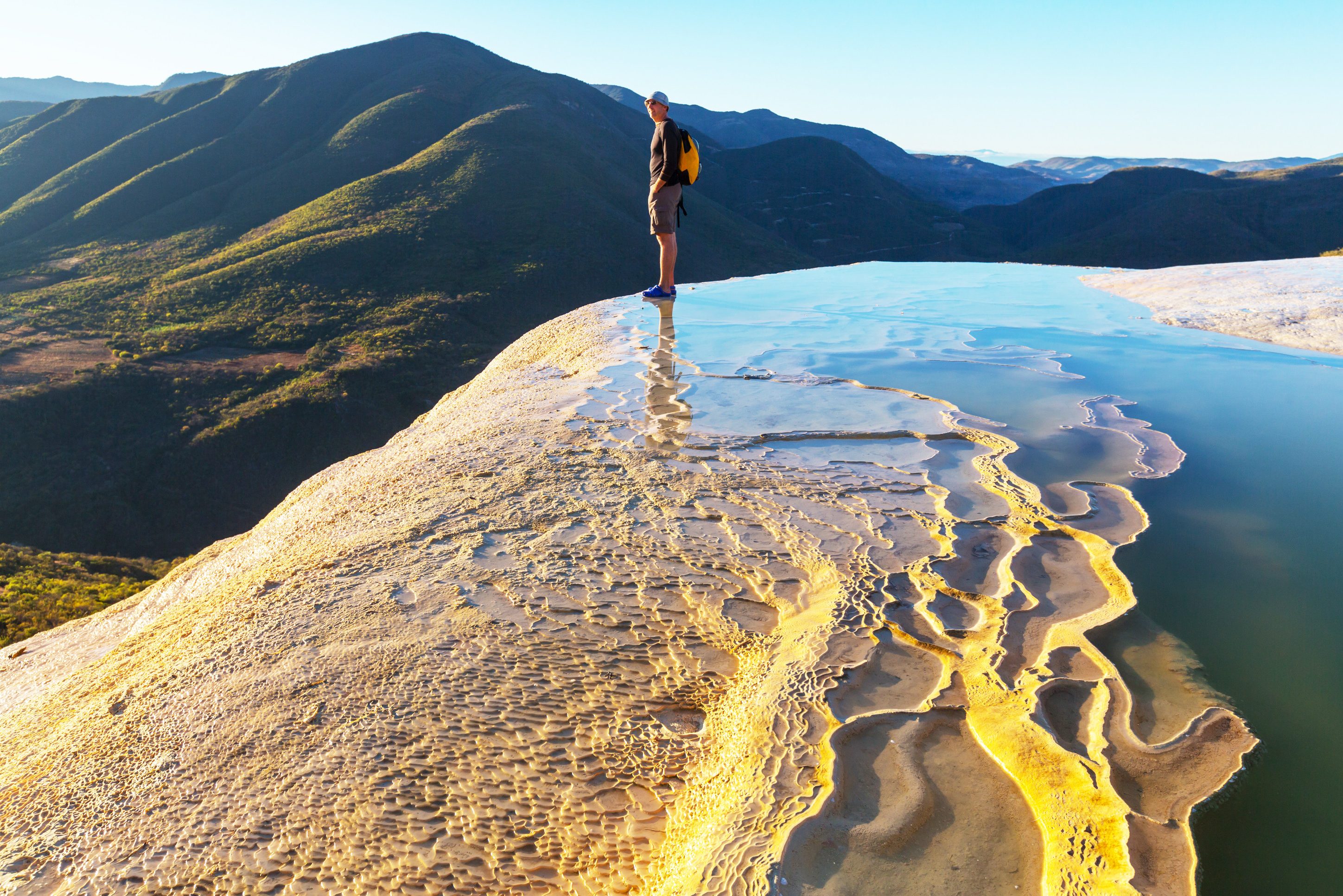 Hierve el Agua vlakbij Oaxaca Mexico