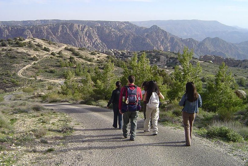 Wandelen in het Dana Biosphere Reserve in Jordanië