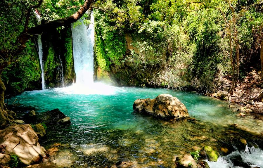 Banios natuurreservaat in de Golan Hoogvlakte