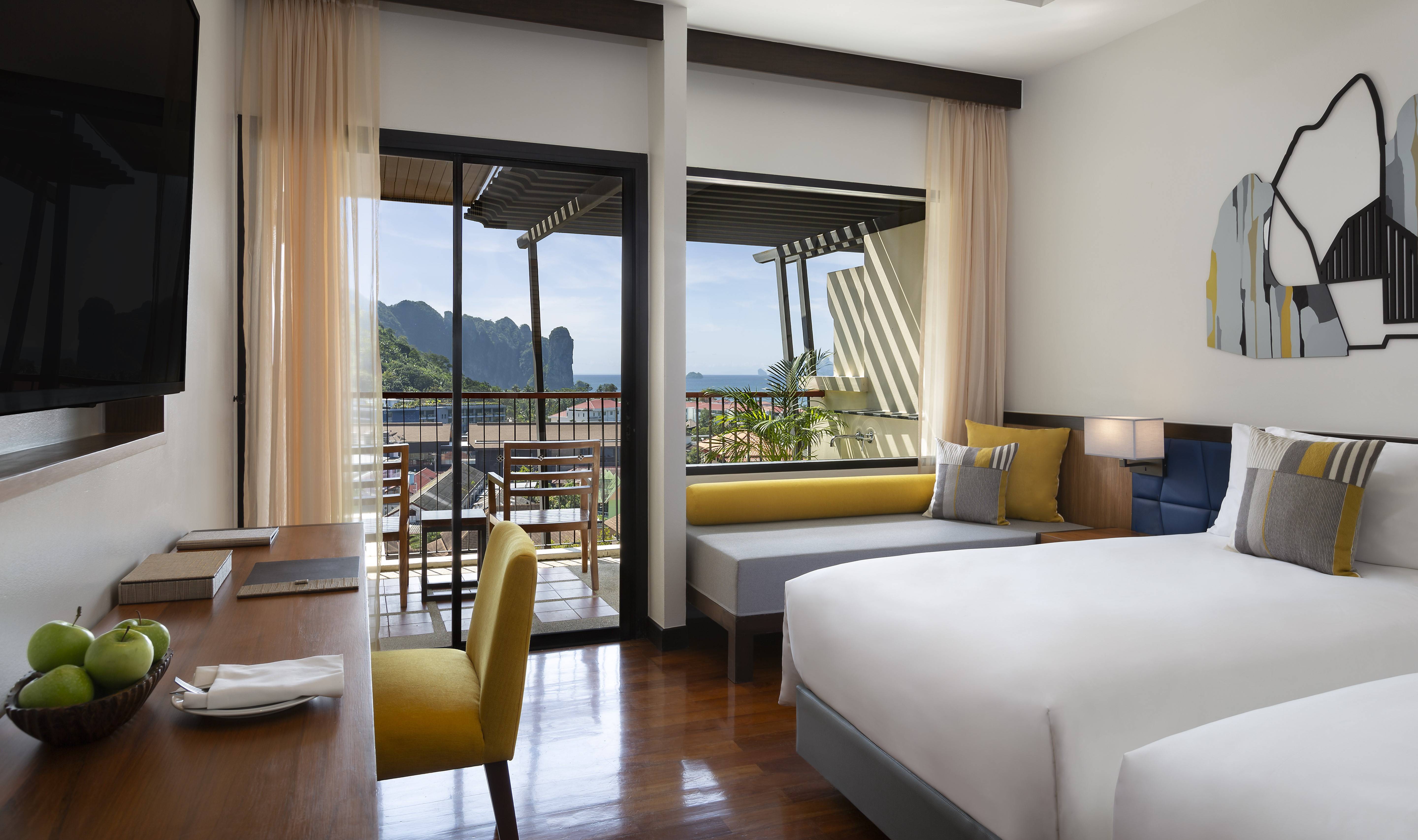 Avani Sea View kamer in het Avani Ao Nang Cliff Krabi Resort in Thailand