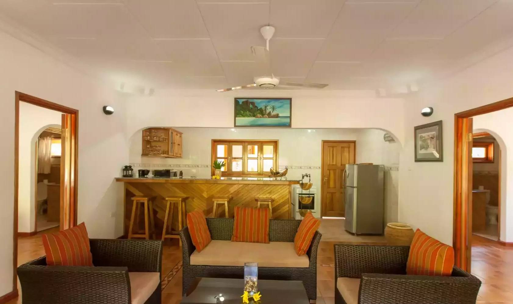 Two Bedroom Superior Bungalow bij Casa de Leela op La Digue in de Seychellen