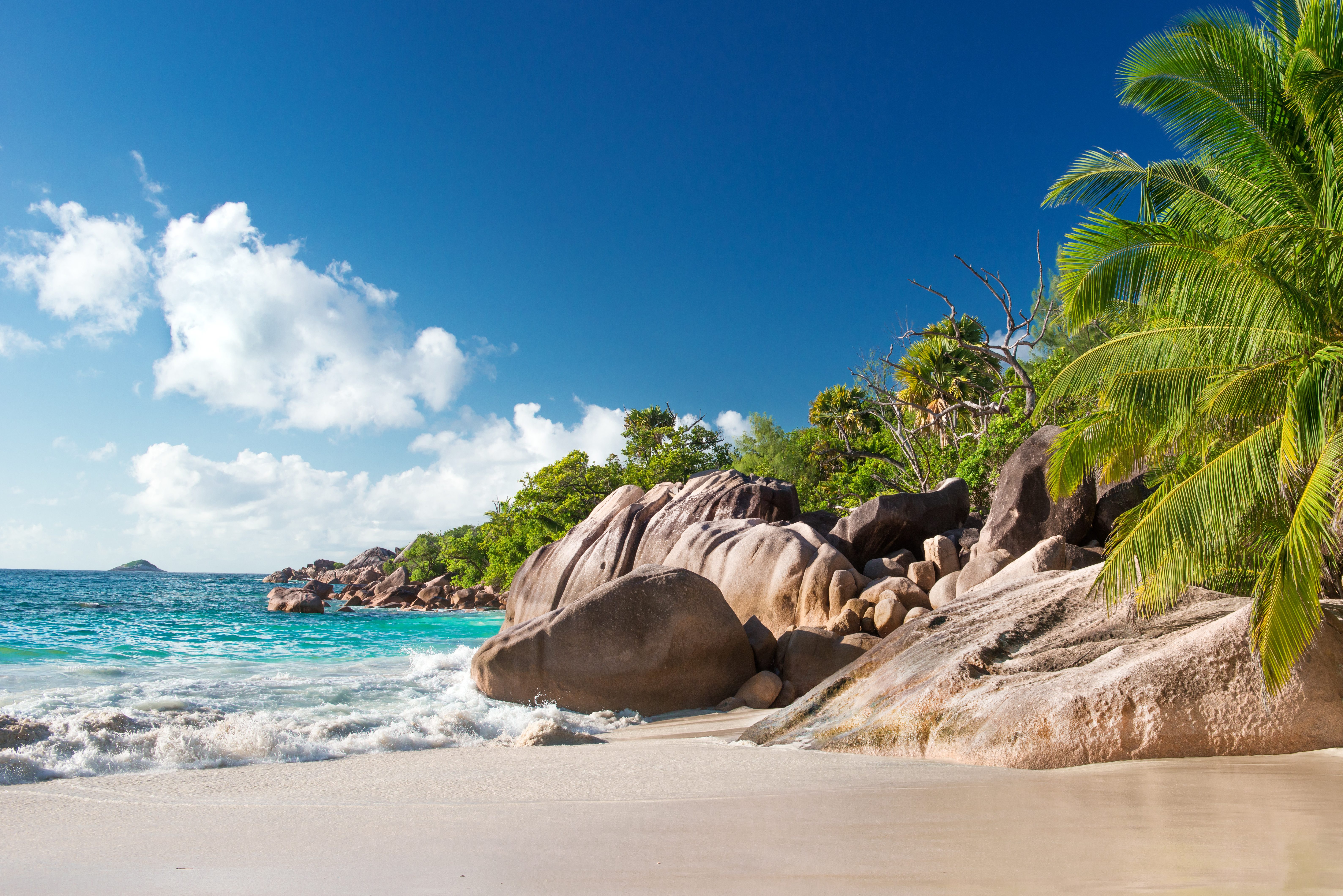 Anse Lazio op Praslin in de Seychellen