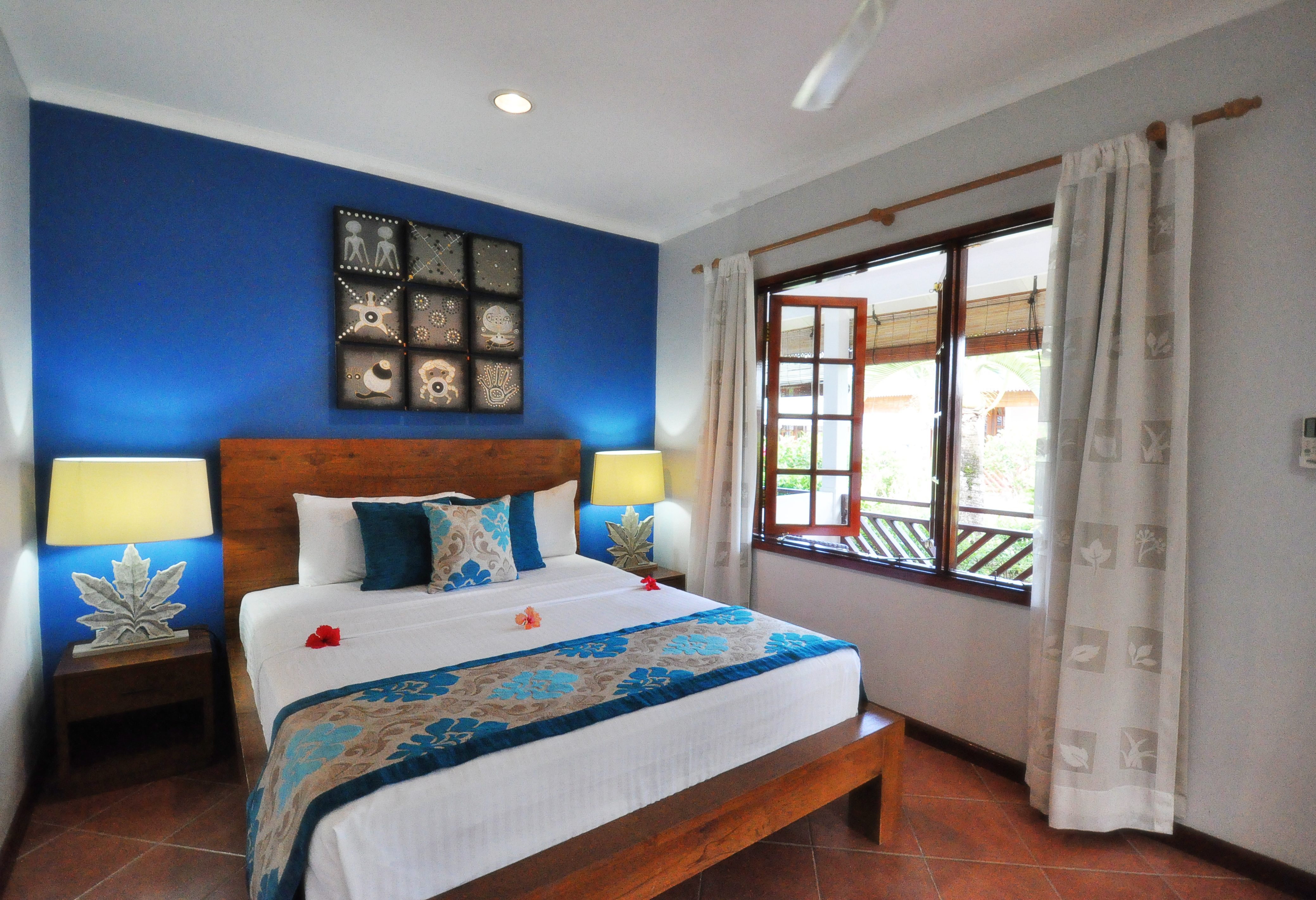 De superior kamer van Villas de Mer op Praslin in de Seychellen