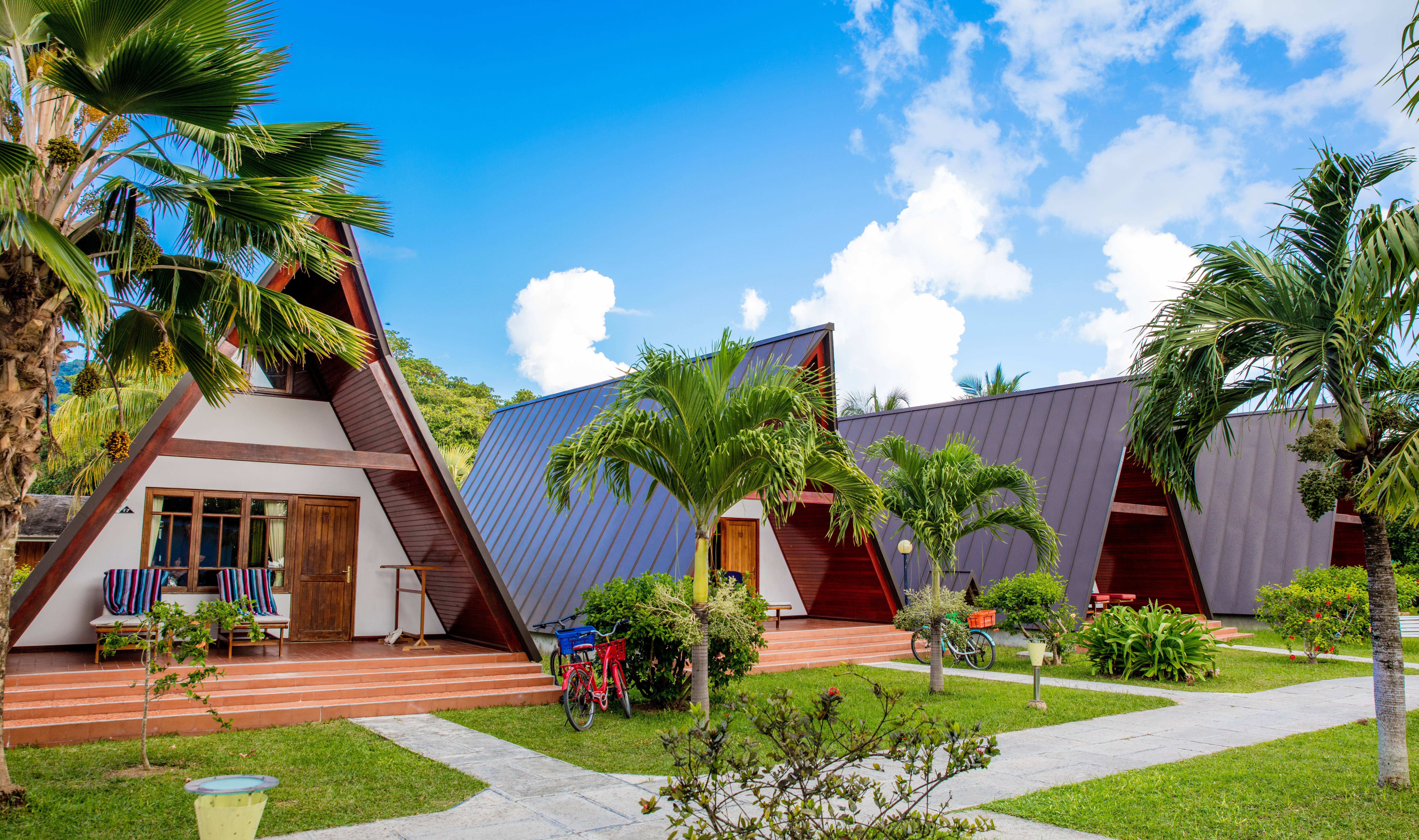 Garden Rooms van La Digue Island Lodge in de Seychellen