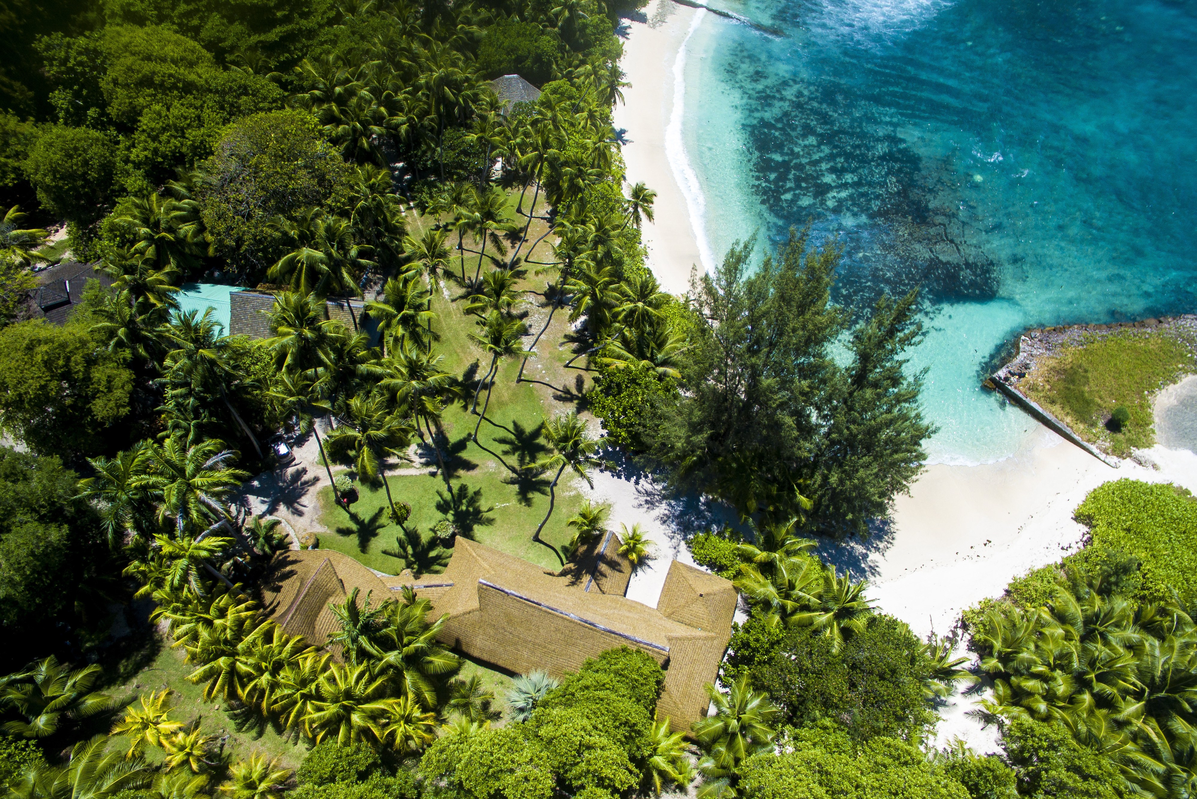 Restaurant bij Cap Lazare op Mahé in de Seychellen