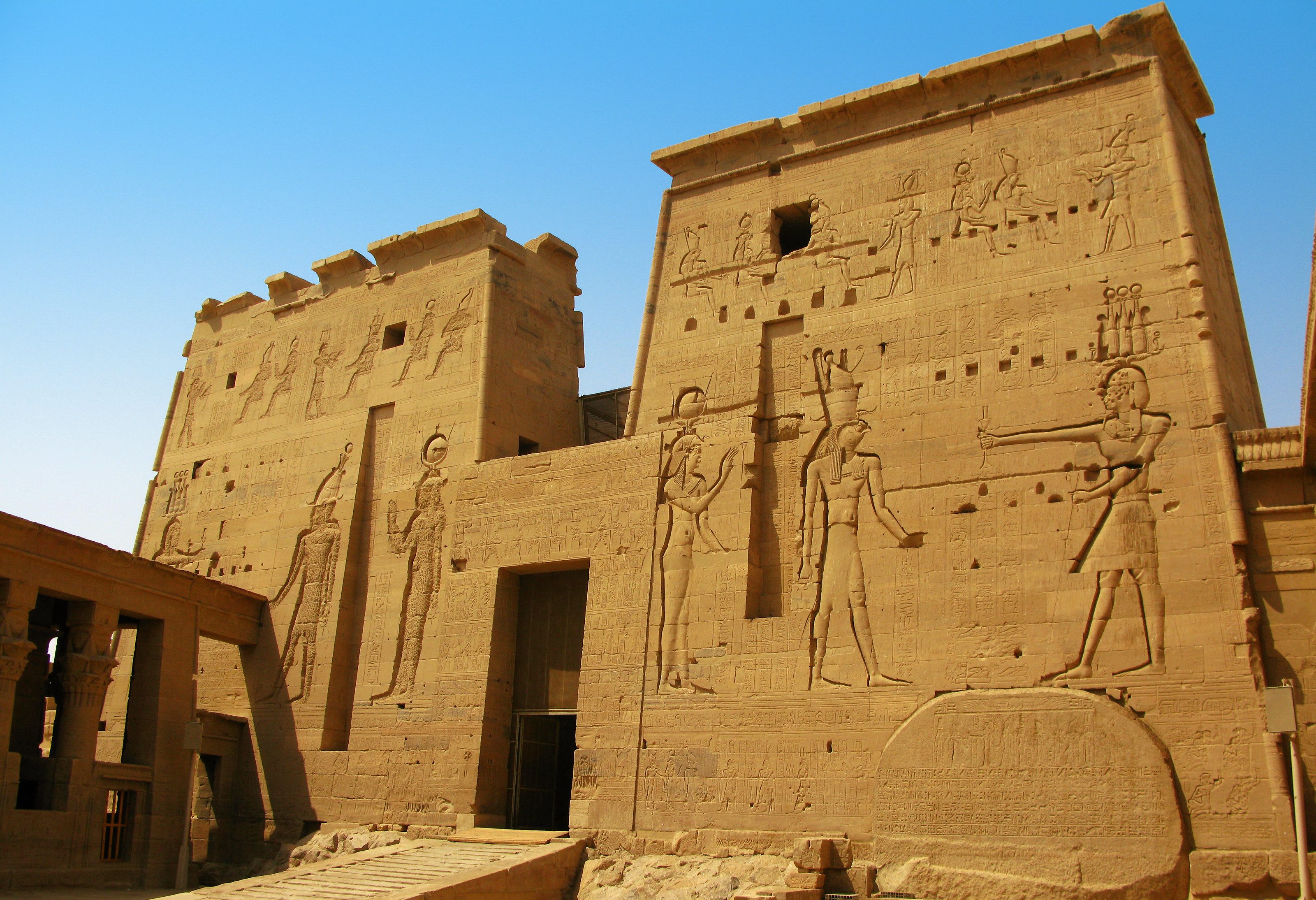 Philae tempel Nubische Monumenten Aswan Egypte