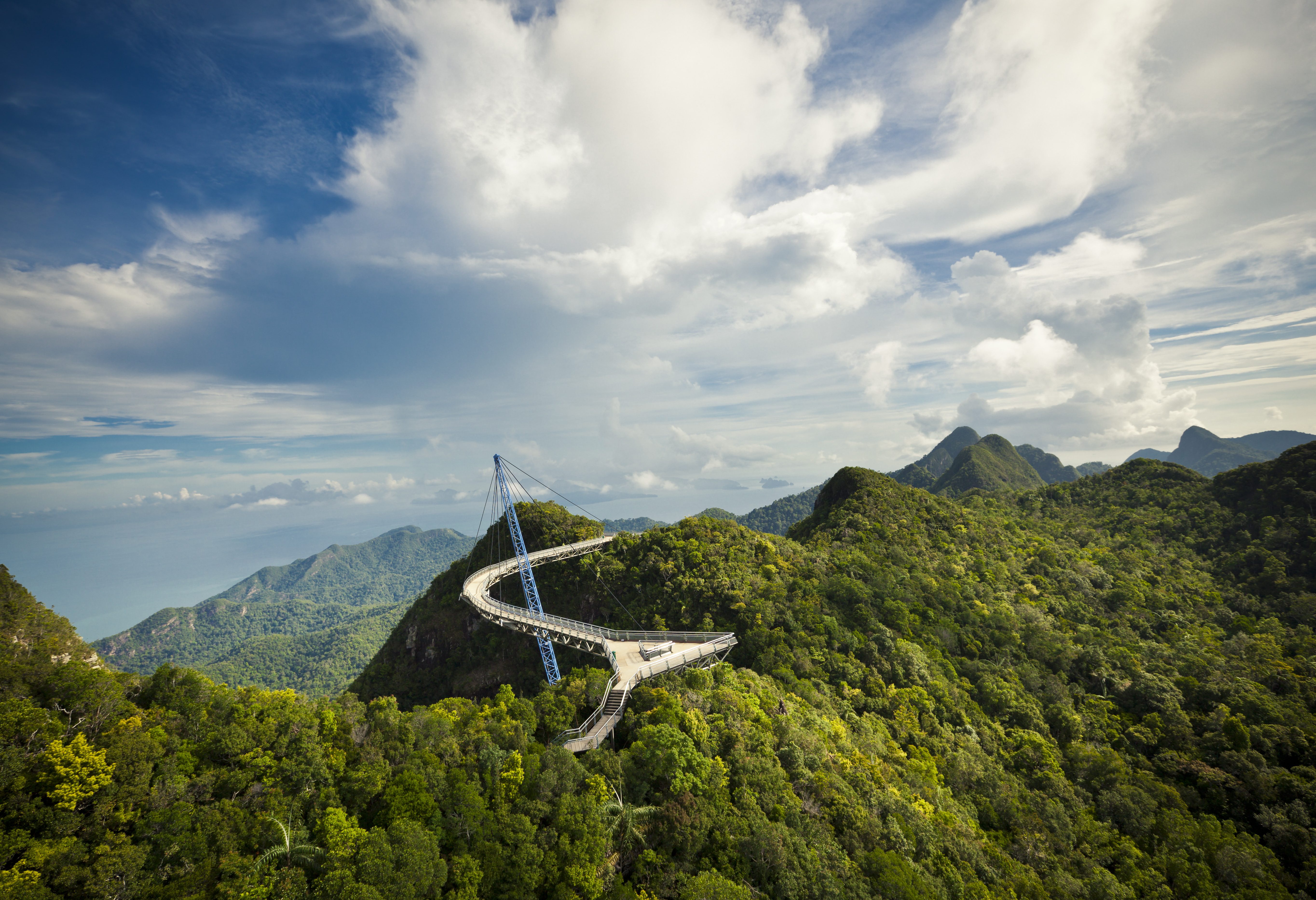 Skybridge op Langkawi in Maleisië