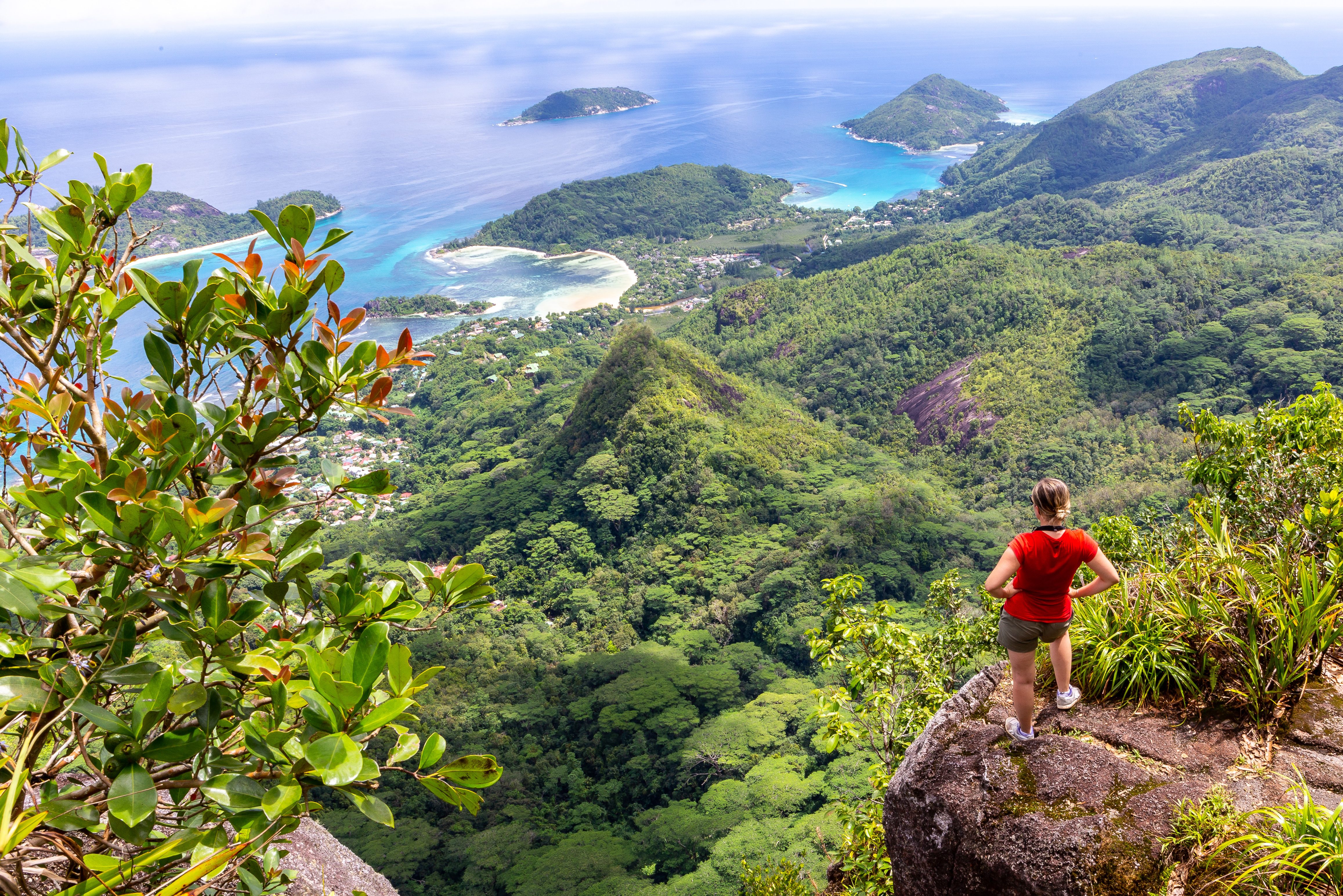 Morne Blanc uitzichtspunt op Mahé in de Seychellen