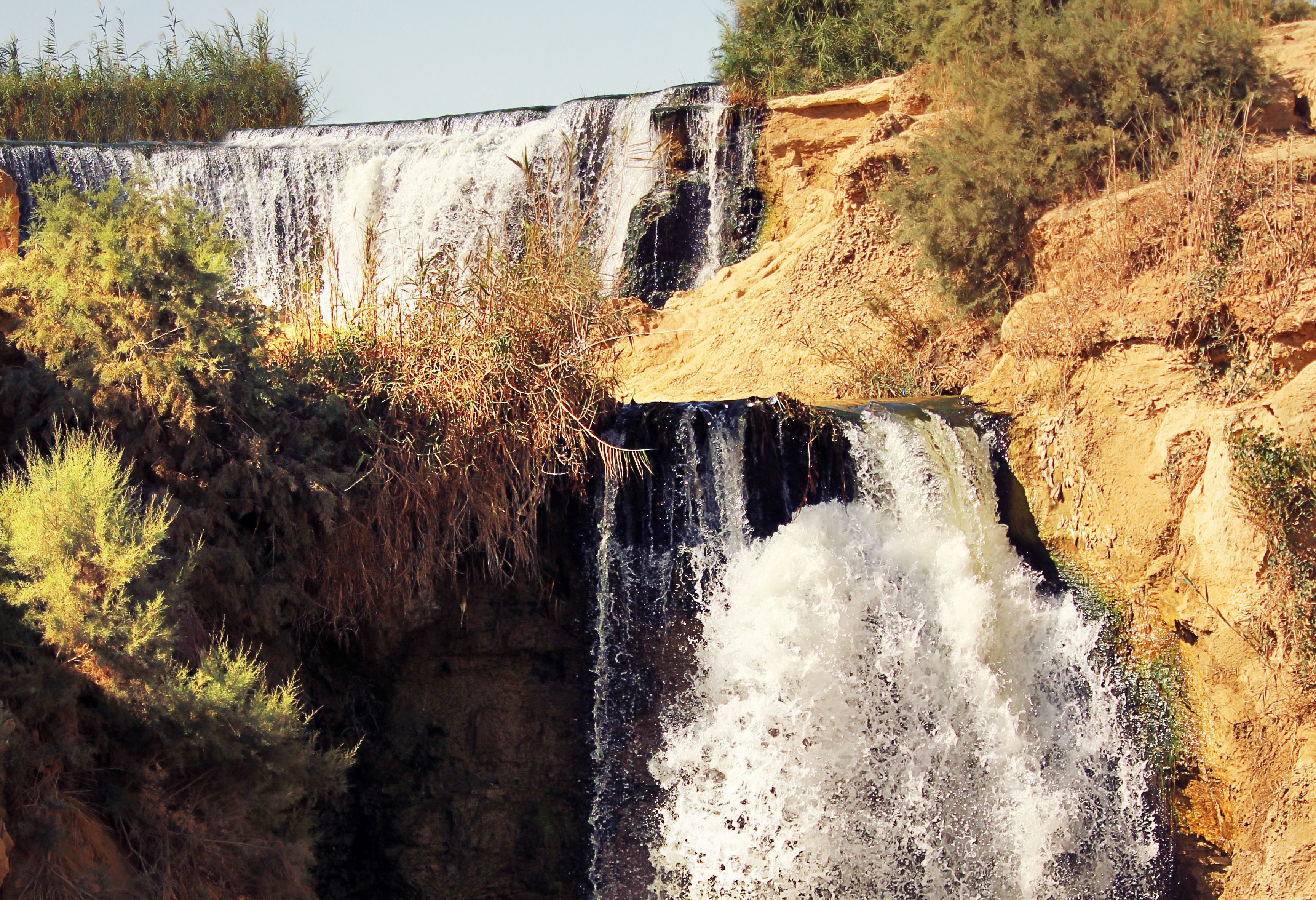 Waterval bij El-Fayoum in Egypte