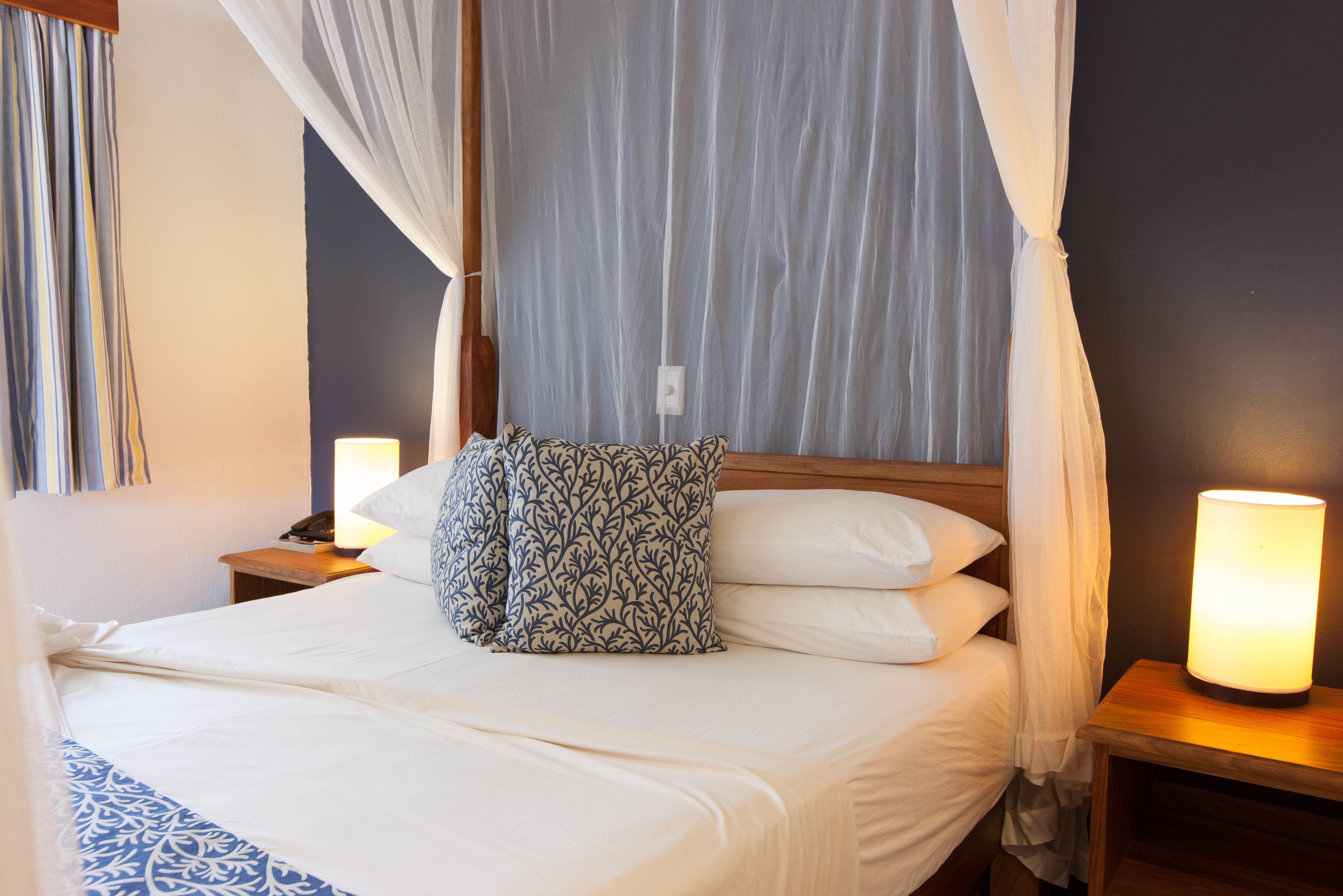 Seychellen Praslin L'Hirondelle Guest House Slaapkamer Sfeer