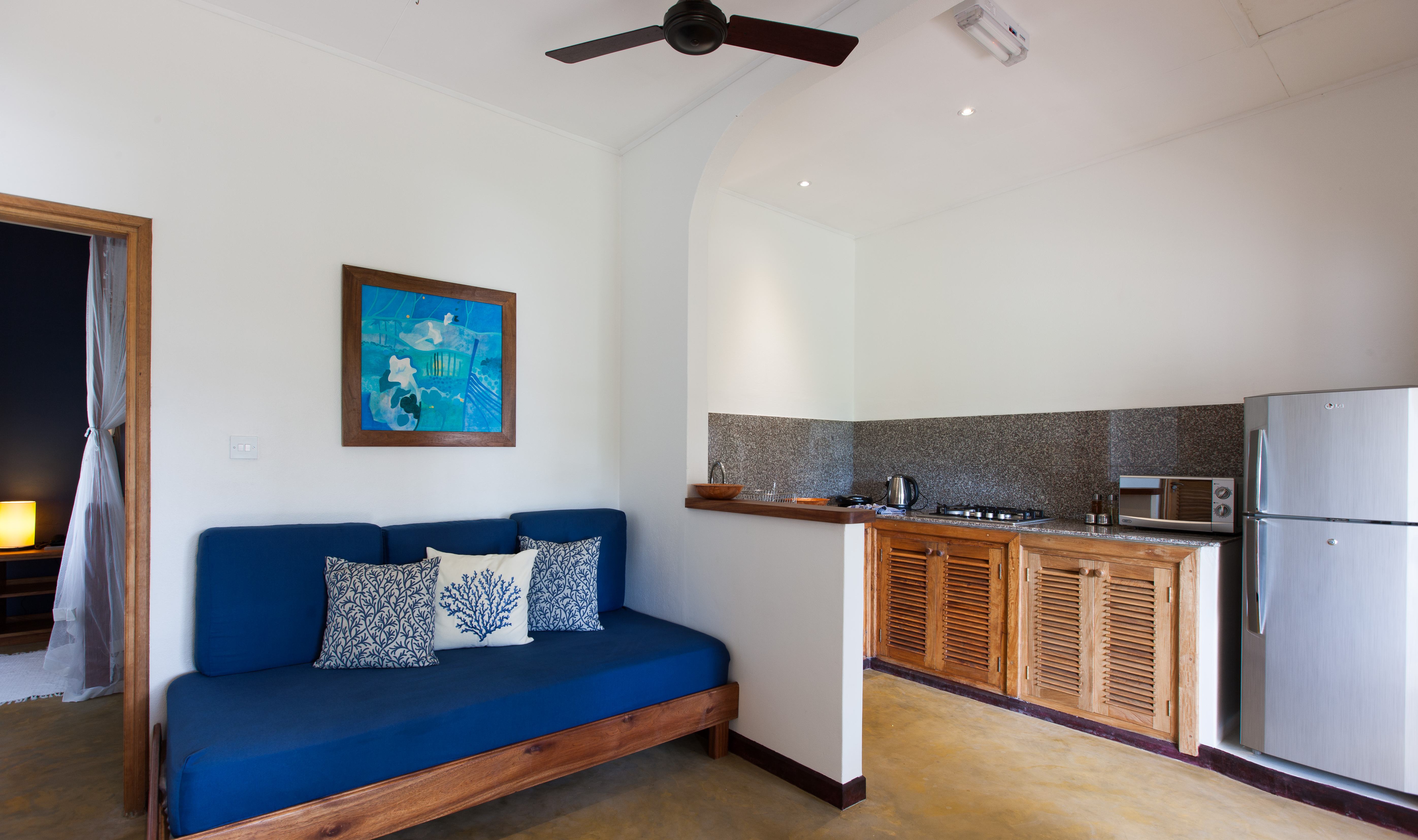 Seychellen Praslin L'Hirondelle Guest House Appartement Keuken