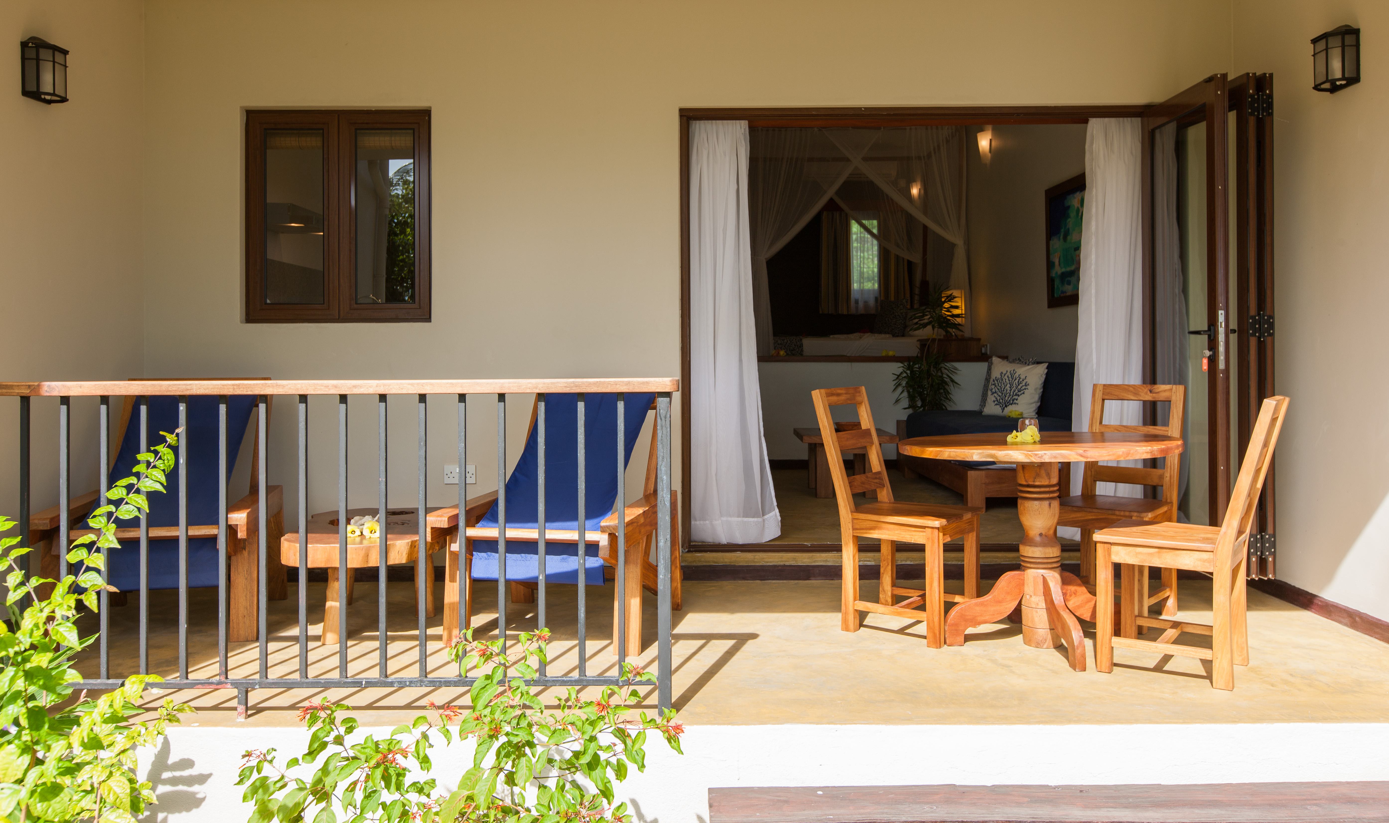 Seychellen Praslin L'Hirondelle Guest House Appartement Terras
