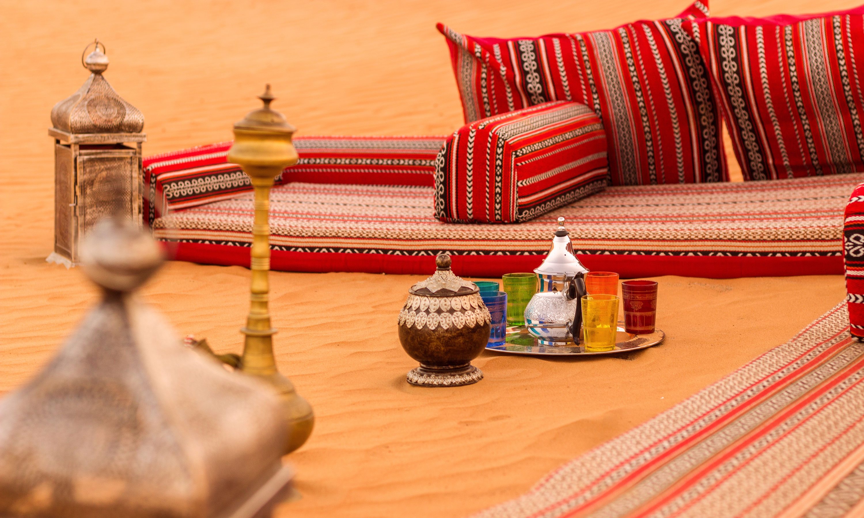 luxe overnachten in de woestijn Oman
