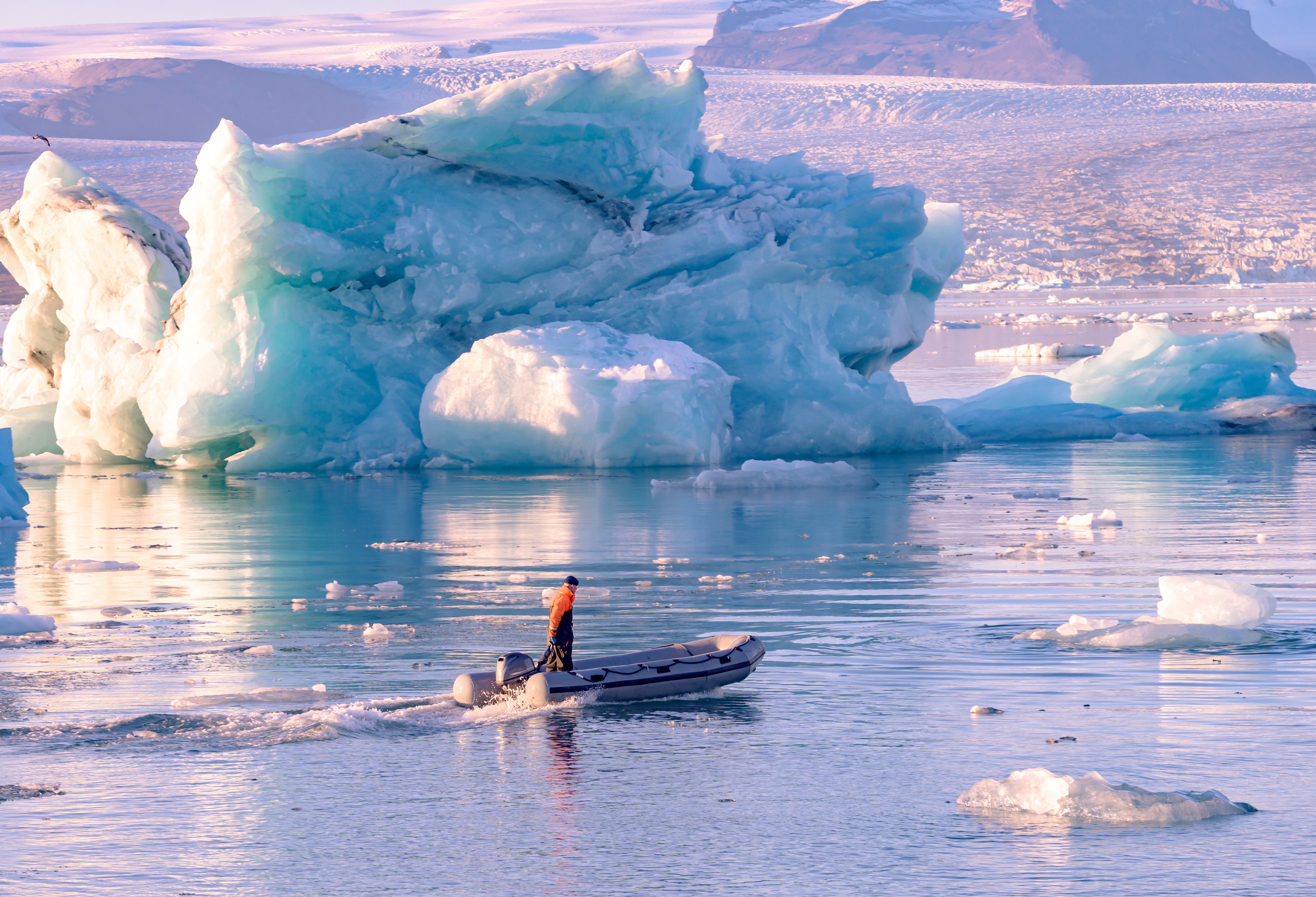 IJsland Jokulsarlon Glacier Lagoon met zodiac
