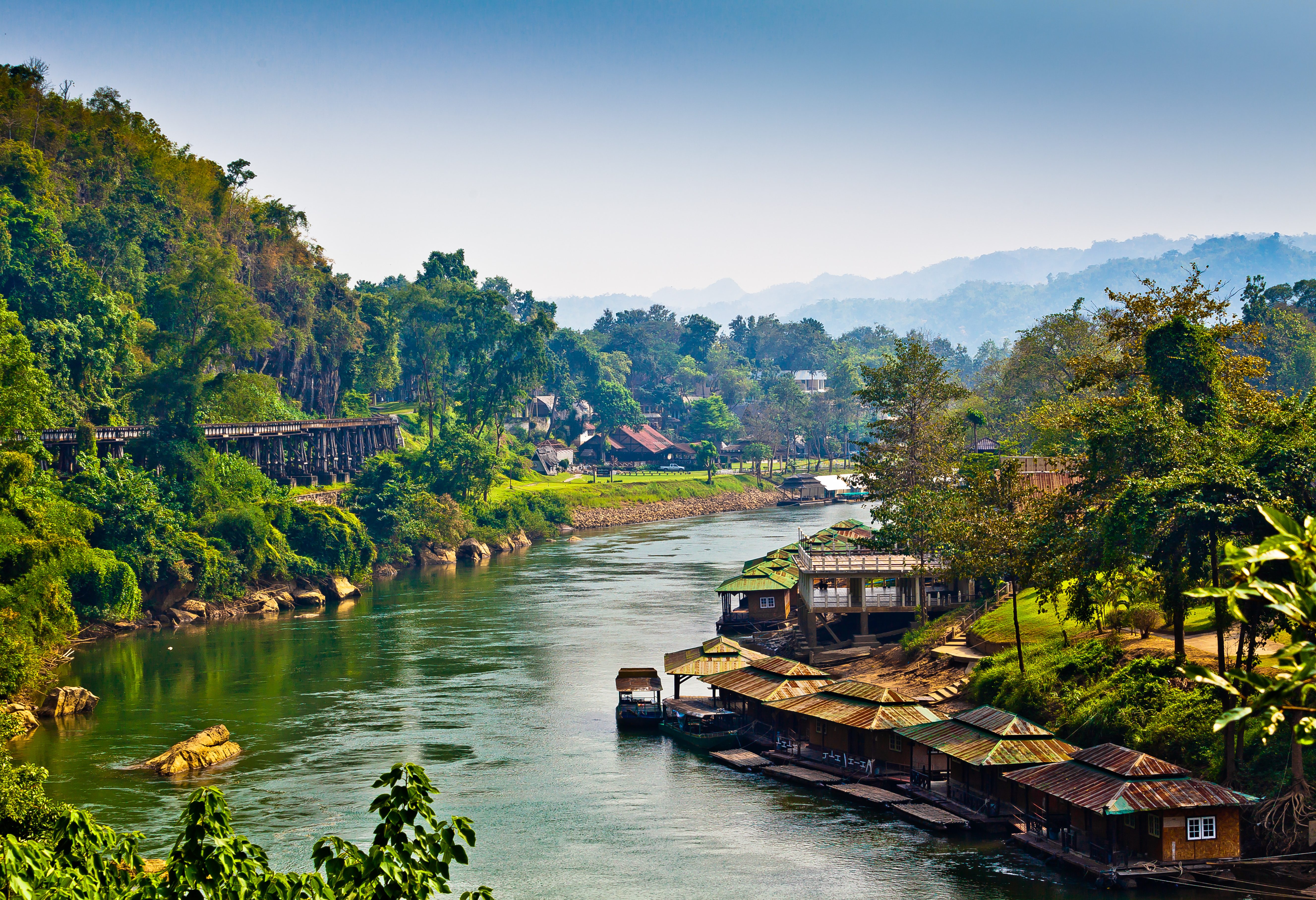 Uitzicht over de River Kwai