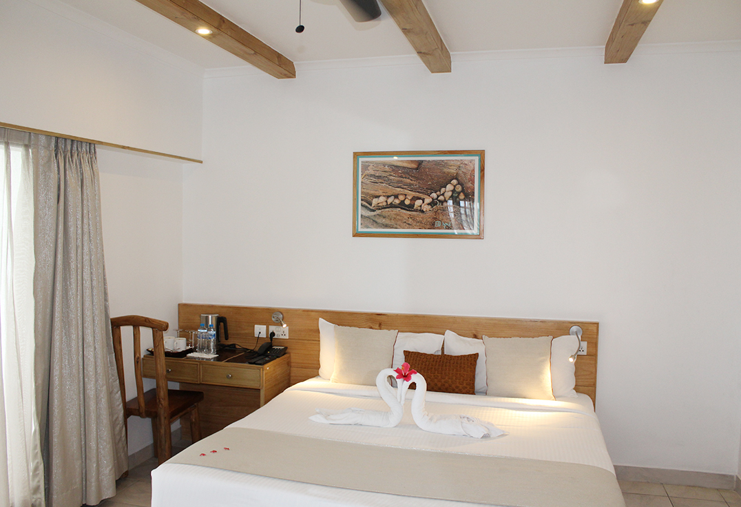 Kamer van Le Relax Hotel op Mahe in de Seychellen