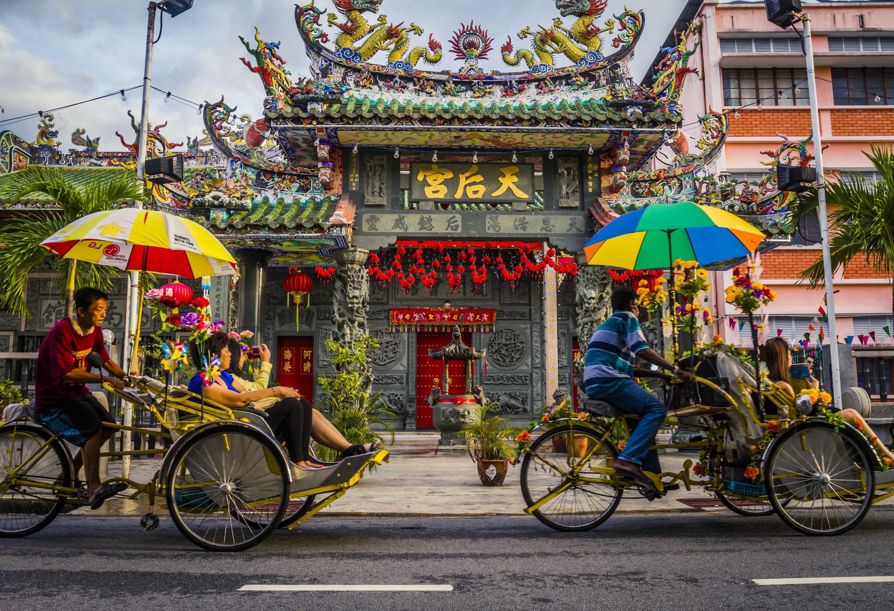 Kleurrijk centrum van Georgetown Penang