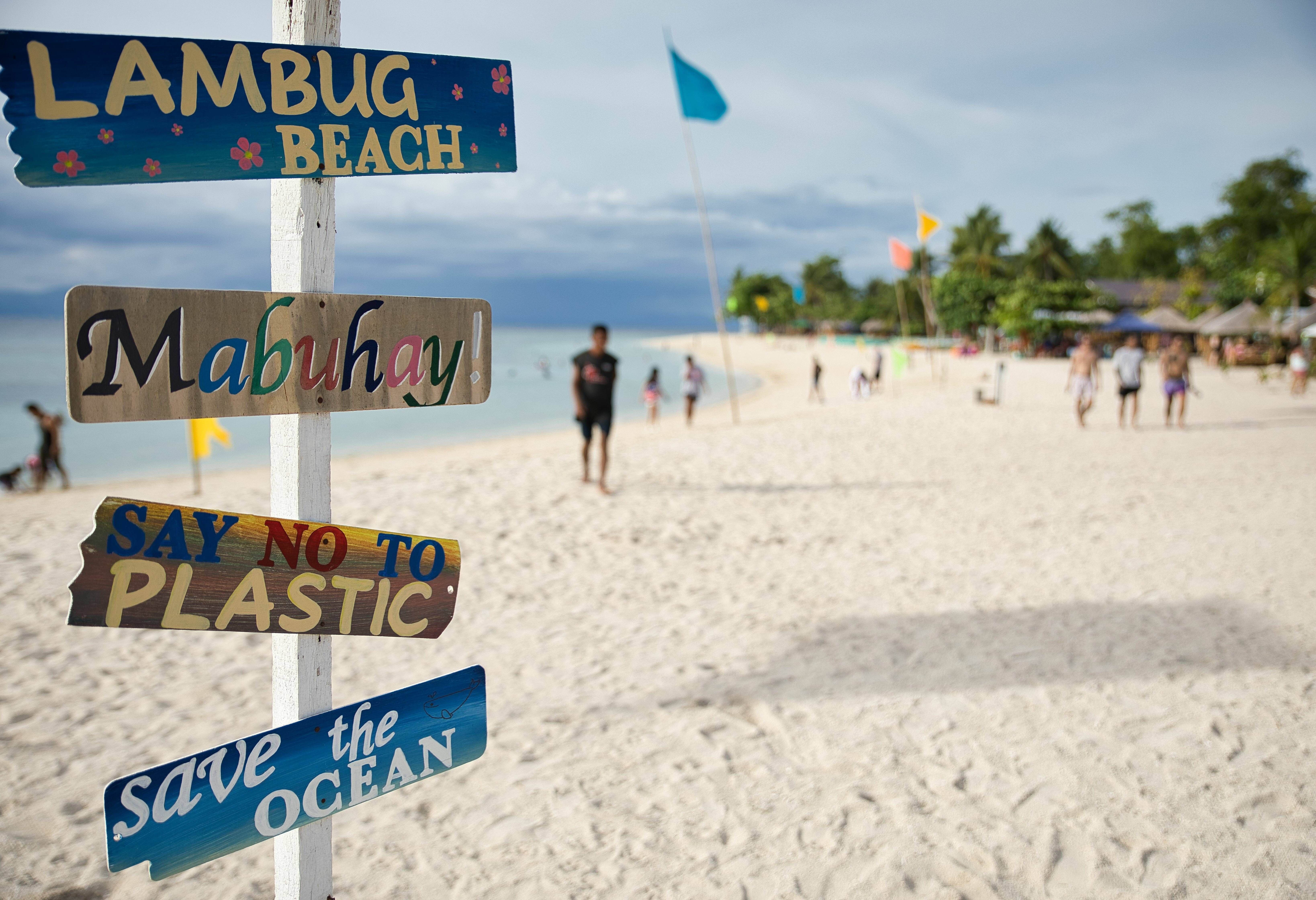 Strand van Moalboal op Cebu