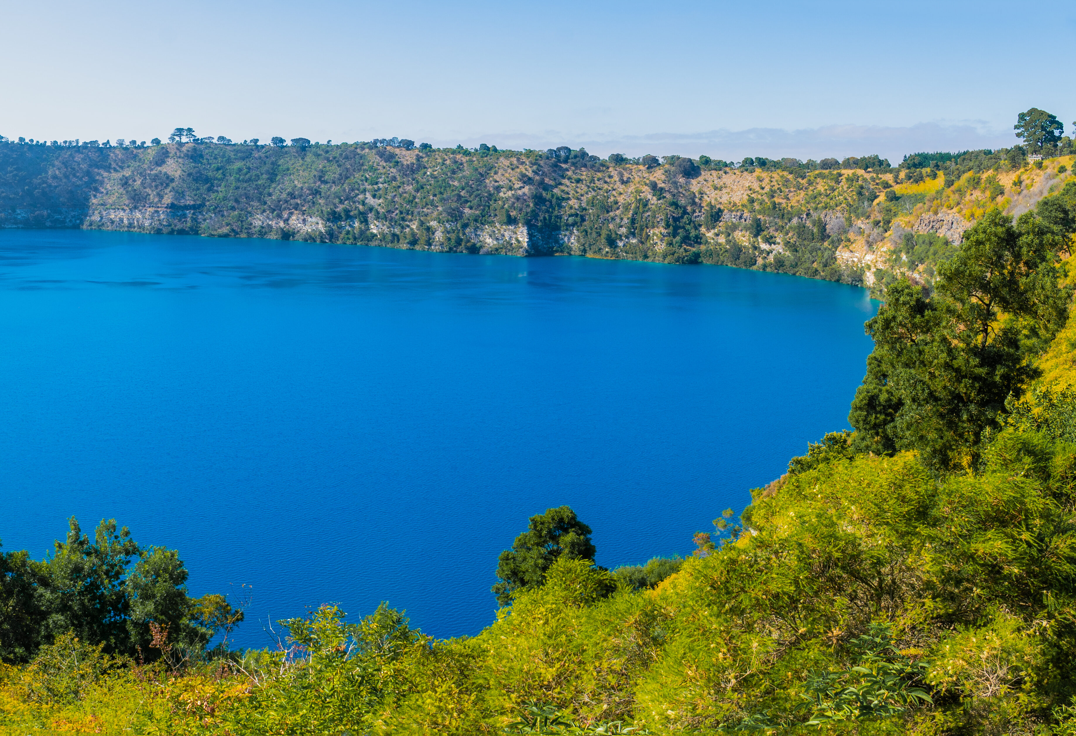 Blue Lake in Mount Gambier in Australie